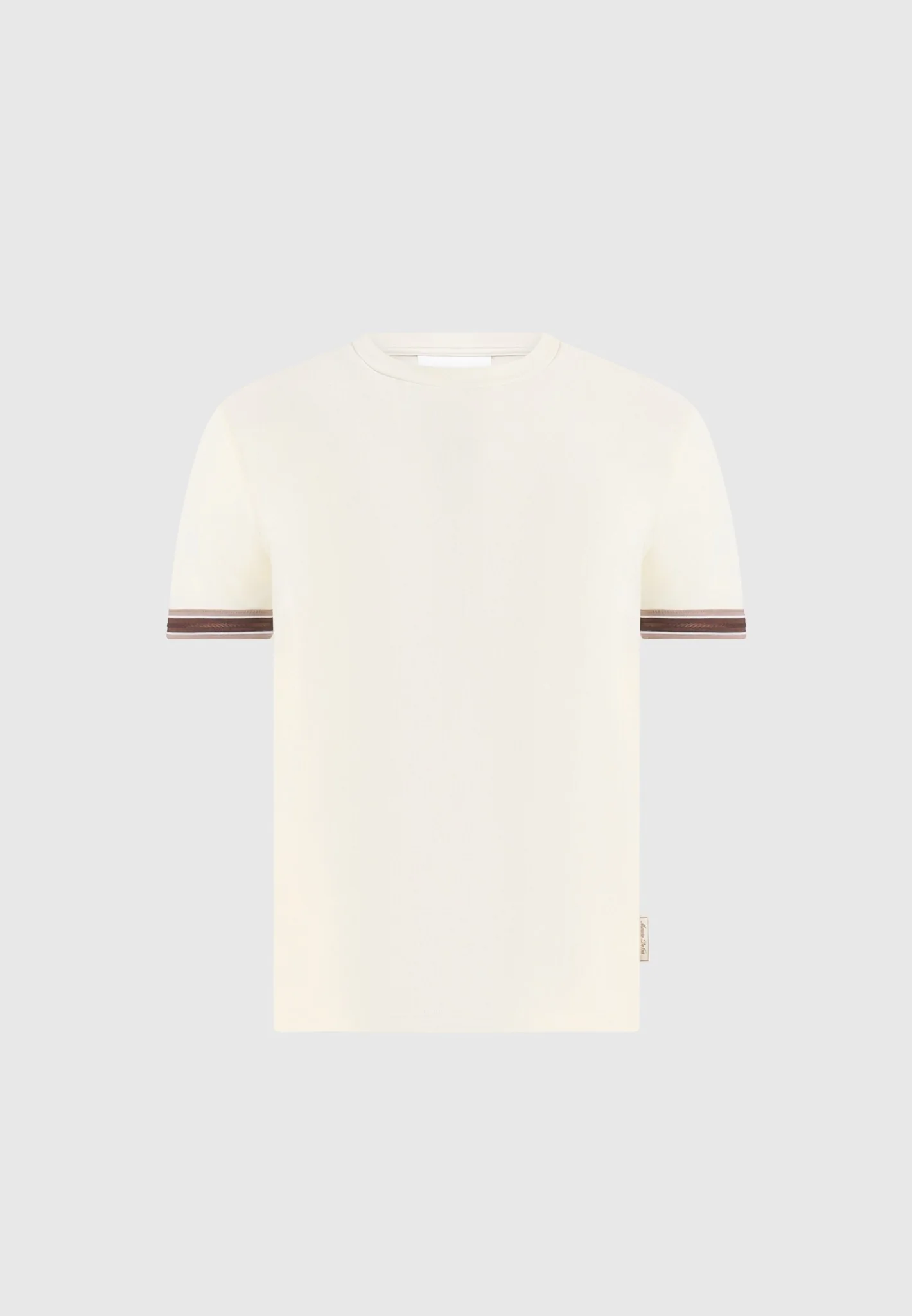 Layton - Taped Cotton T-Shirt - Cream - Image 4