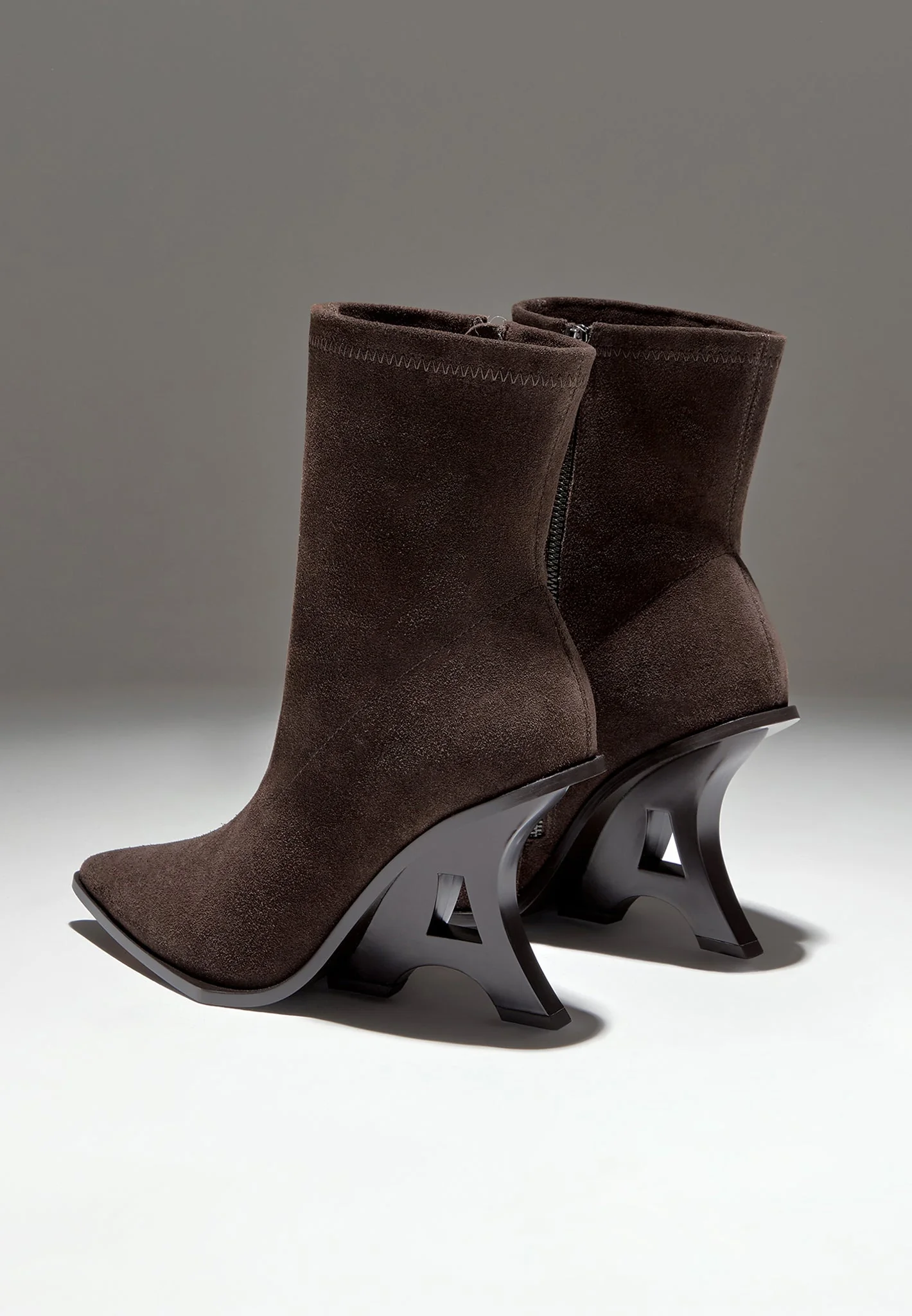 L‘Eiffel - Heeled Suede Boot - Espresso - Image 6
