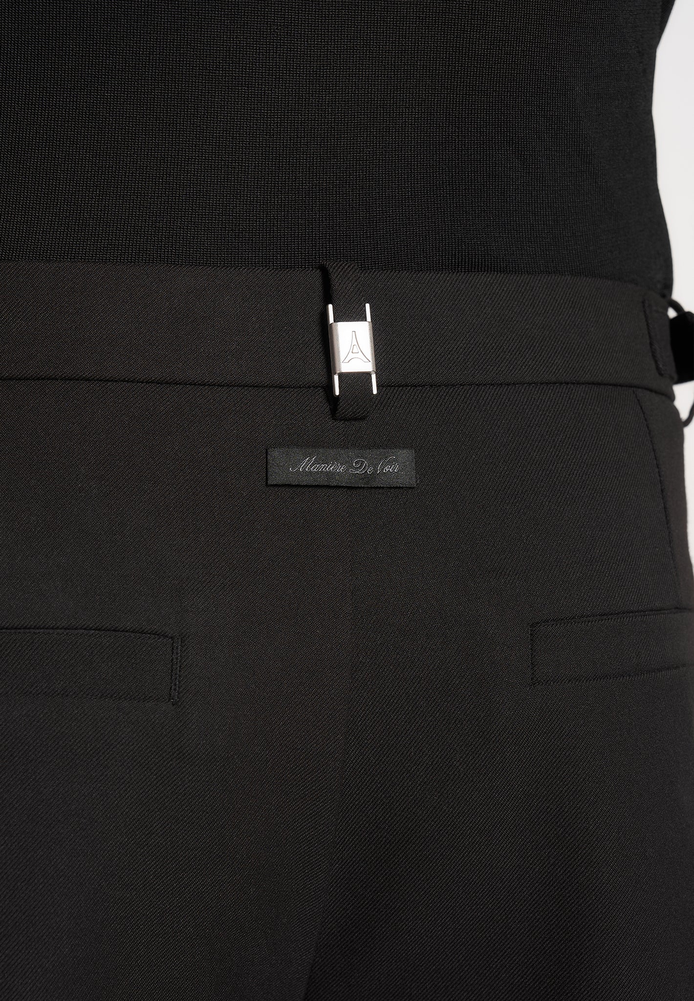 Marin - Tailored Pleated Shorts - Black - Image 5