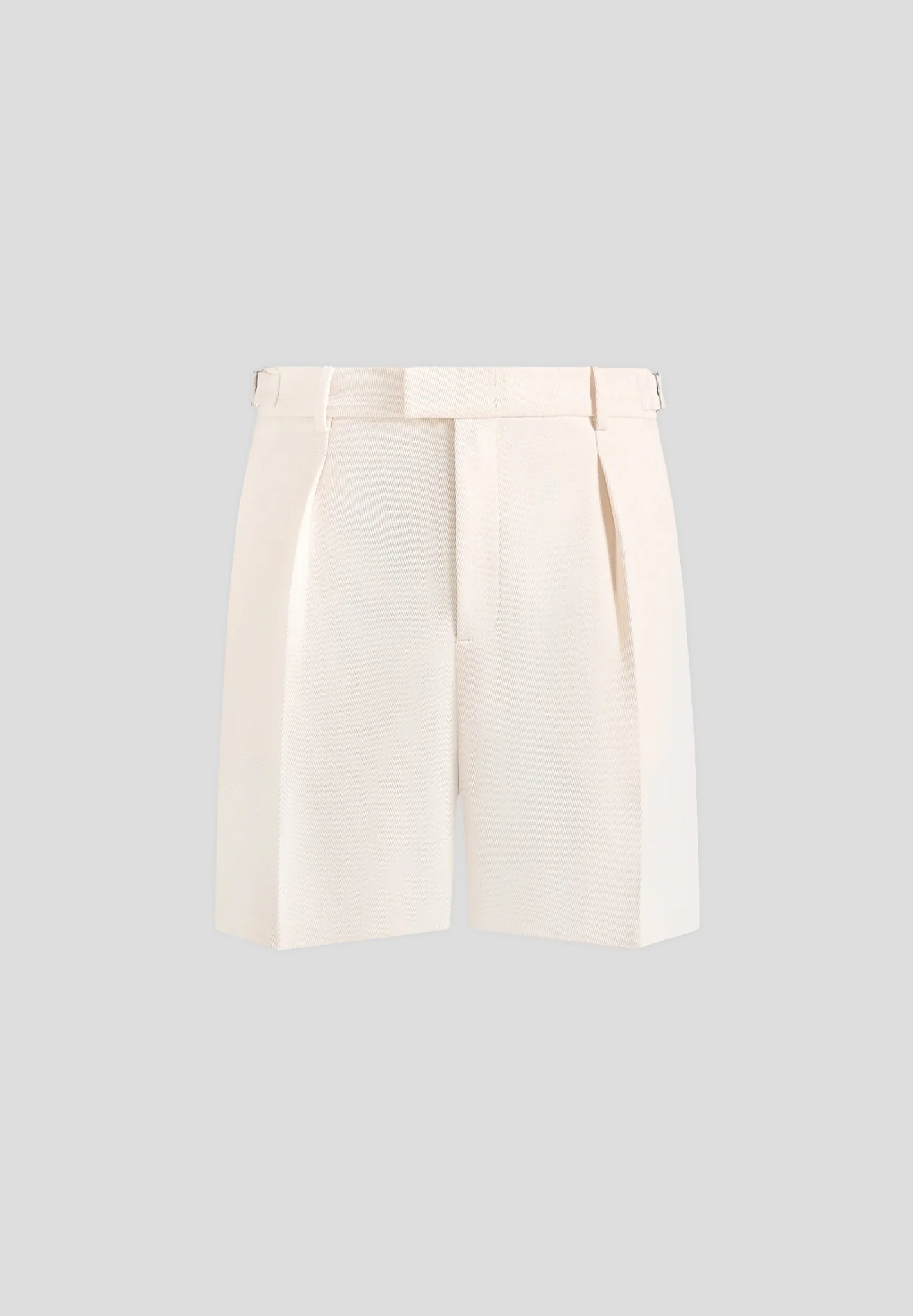 Marin - Tailored Pleated Shorts - Cream - Image 7
