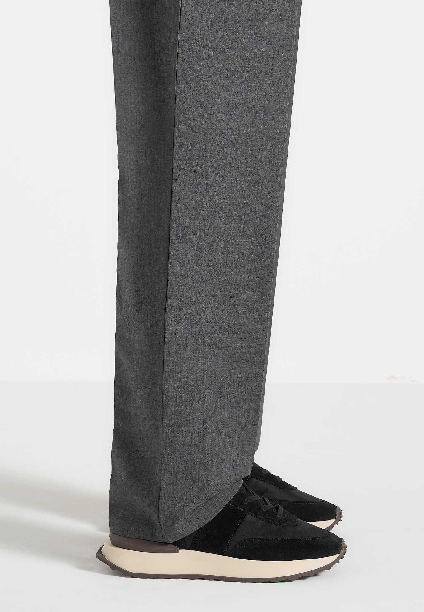 Monaco - Suede and Nylon Runner - Black - Image 3