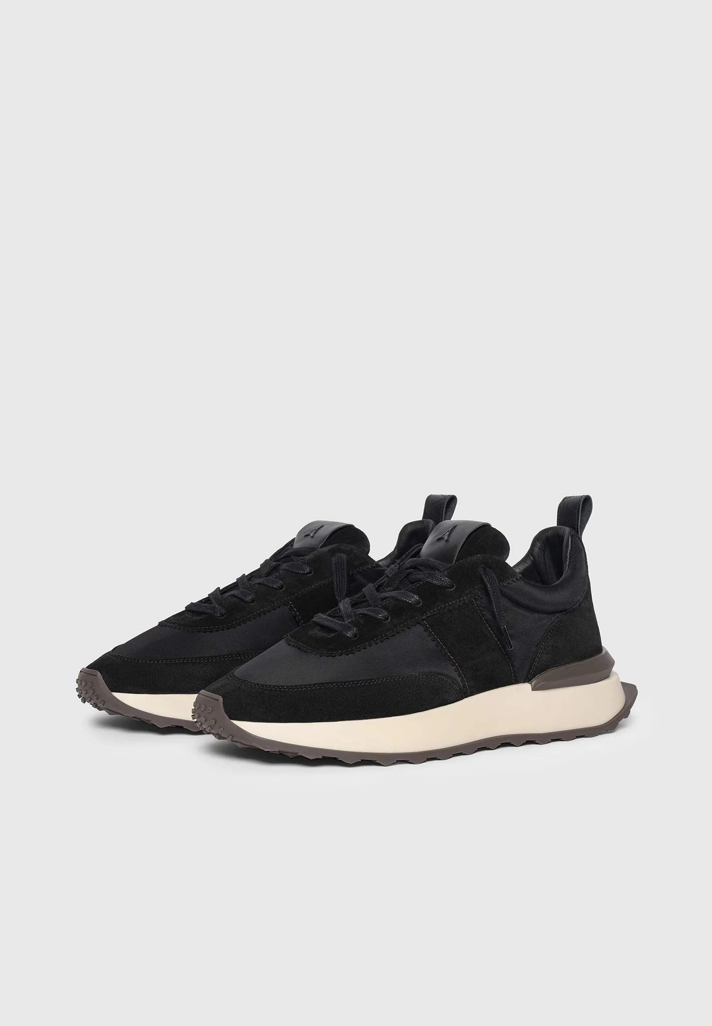 Monaco - Suede and Nylon Runner - Black - Image 7