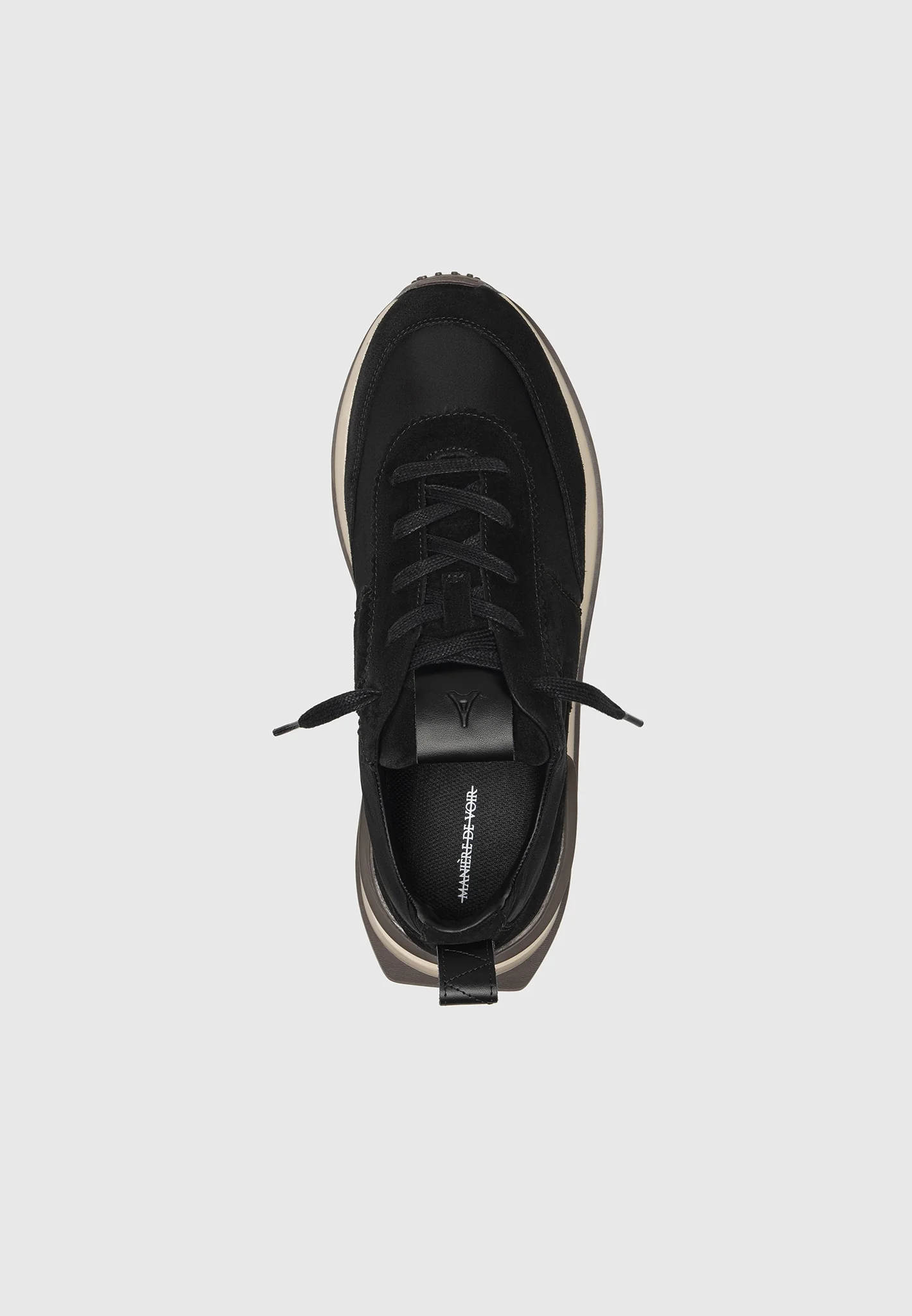 Monaco - Suede and Nylon Runner - Black - Image 9