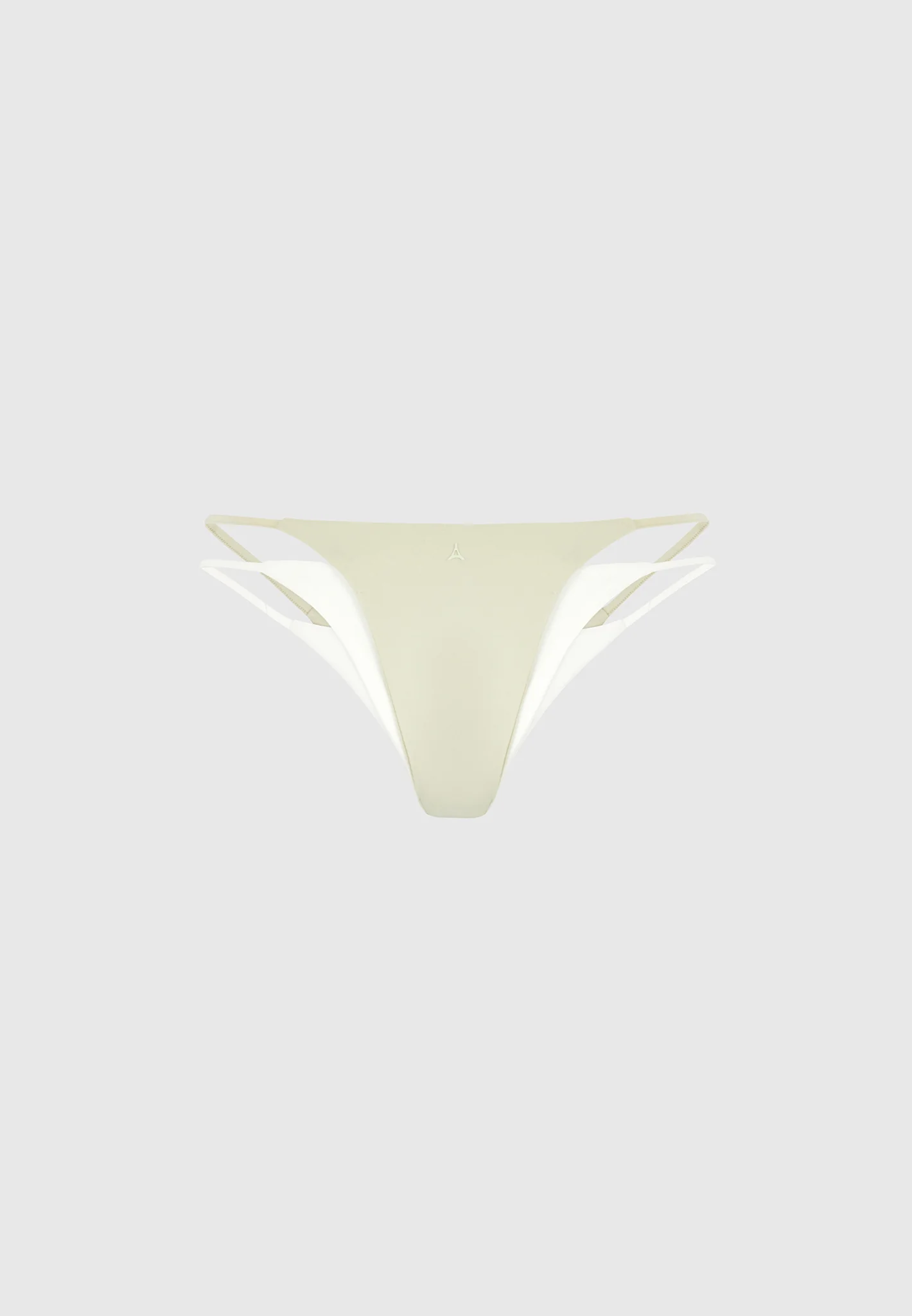 Nelly - Double Layer Bikini Bottoms - Sage/White - Image 8