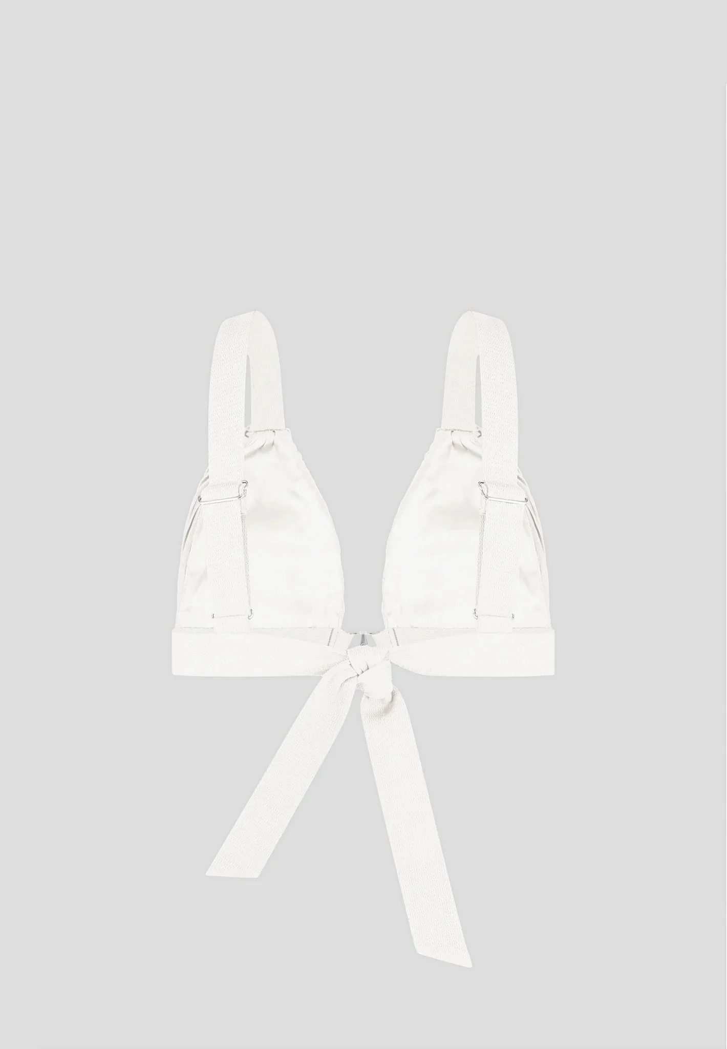 Pleated Eiffel Bralette - Off White - Image 5