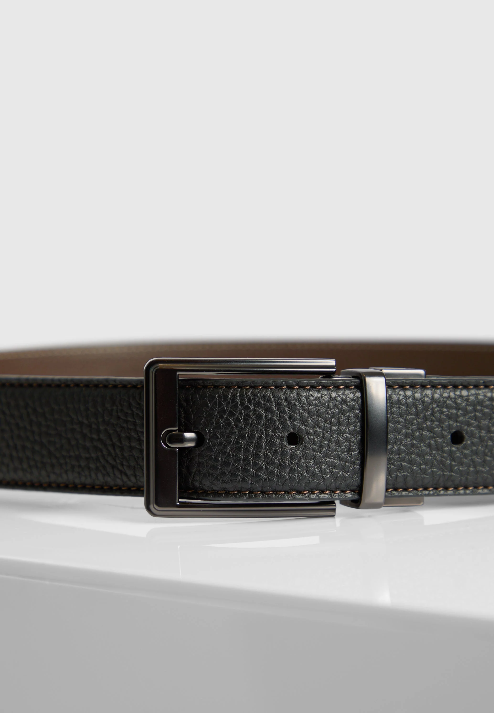 Rafael - Reversible Leather Belt - Black/Brown - Image 6