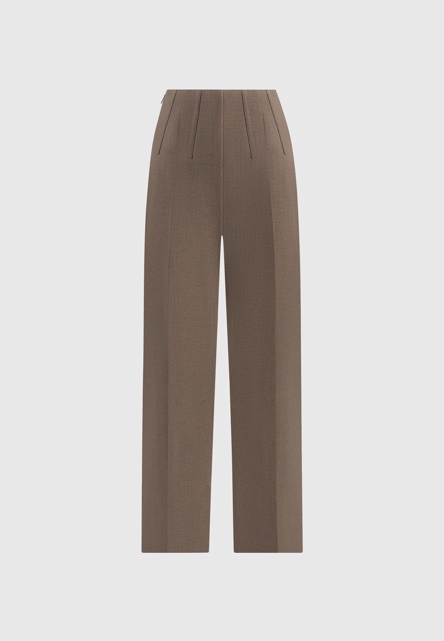 Rafaela - Corset Waist Tailored Trousers - Taupe - Image 7