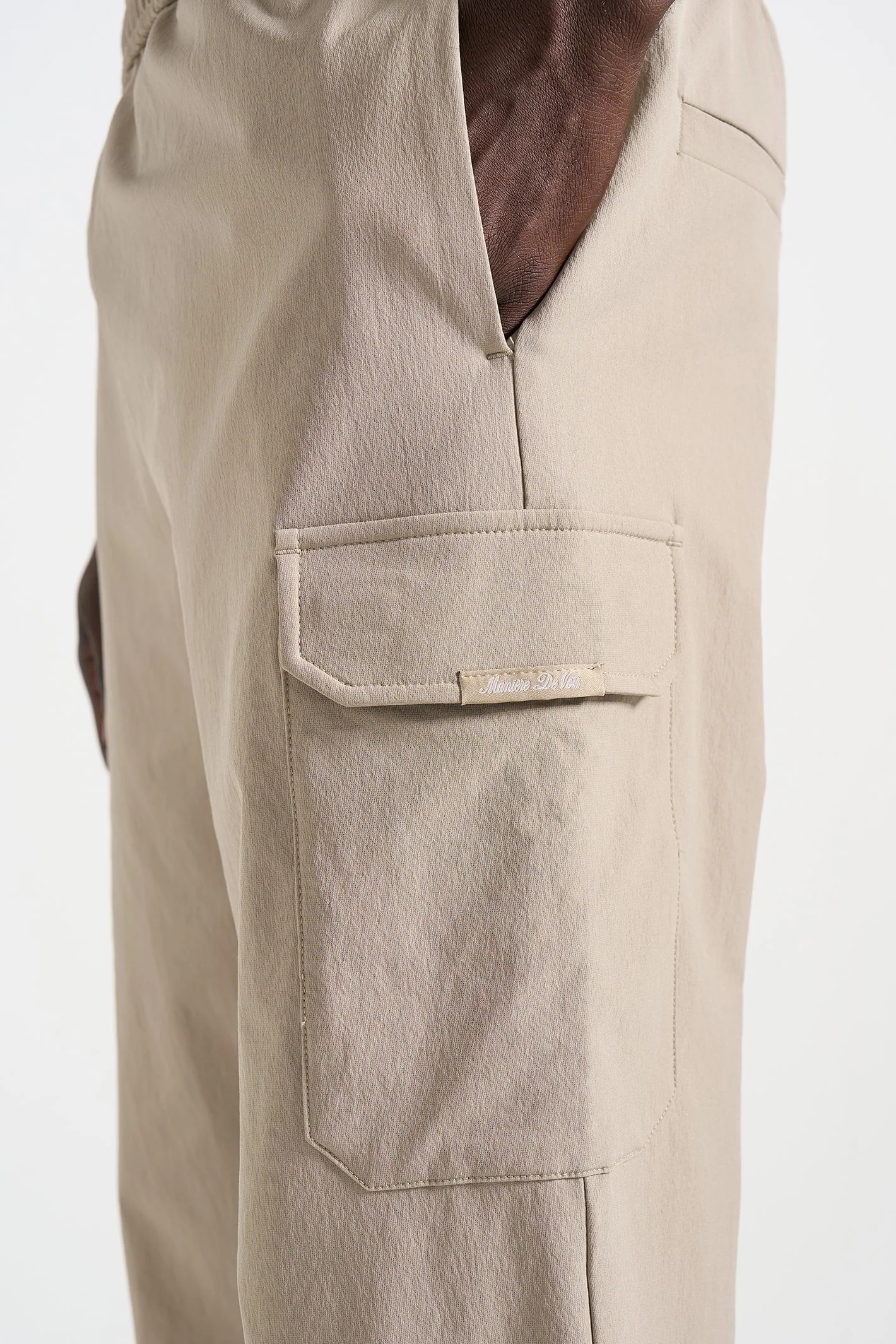 Rayan - Technical Cargo Trousers - Beige - Image 4