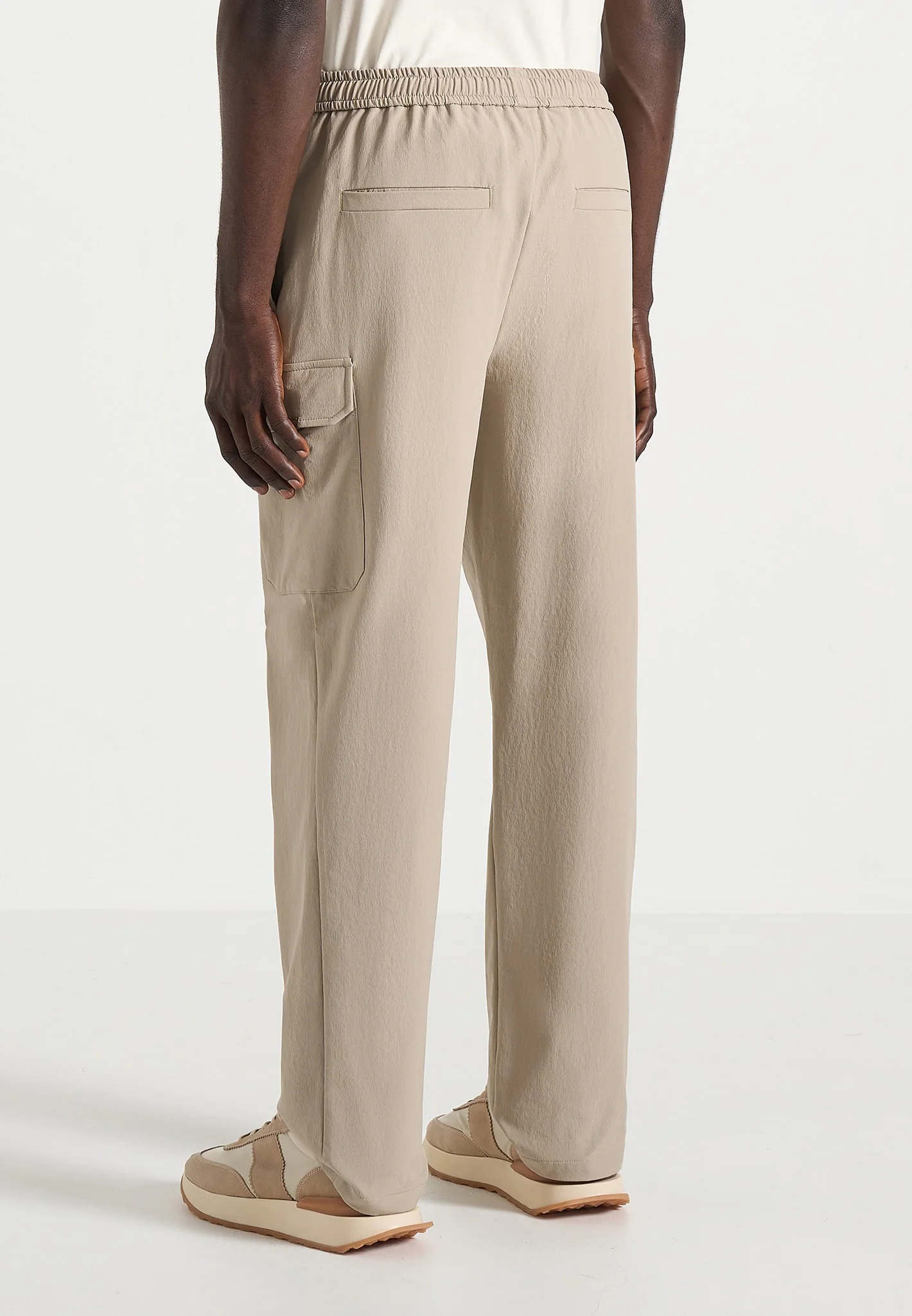 Rayan - Technical Cargo Trousers - Beige - Image 5