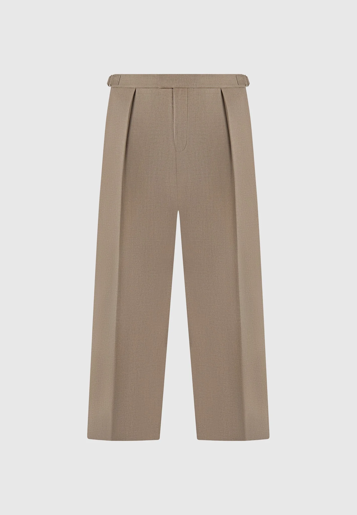 Dorian - Pleated Tailored Trousers - Khaki - Image 2
