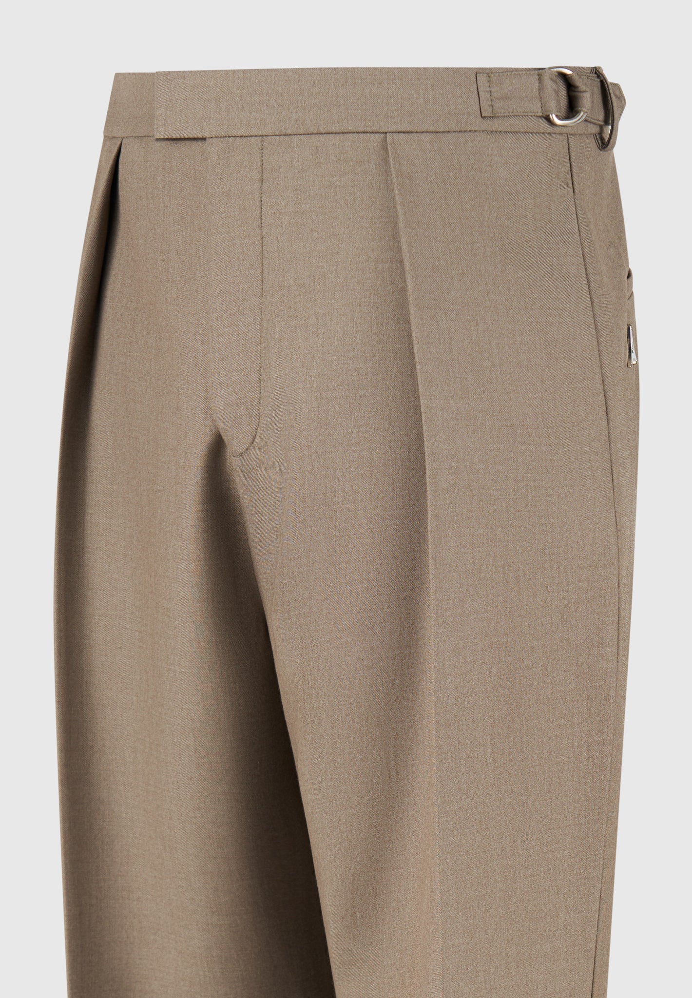 Dorian - Pleated Tailored Trousers - Khaki - Image 6