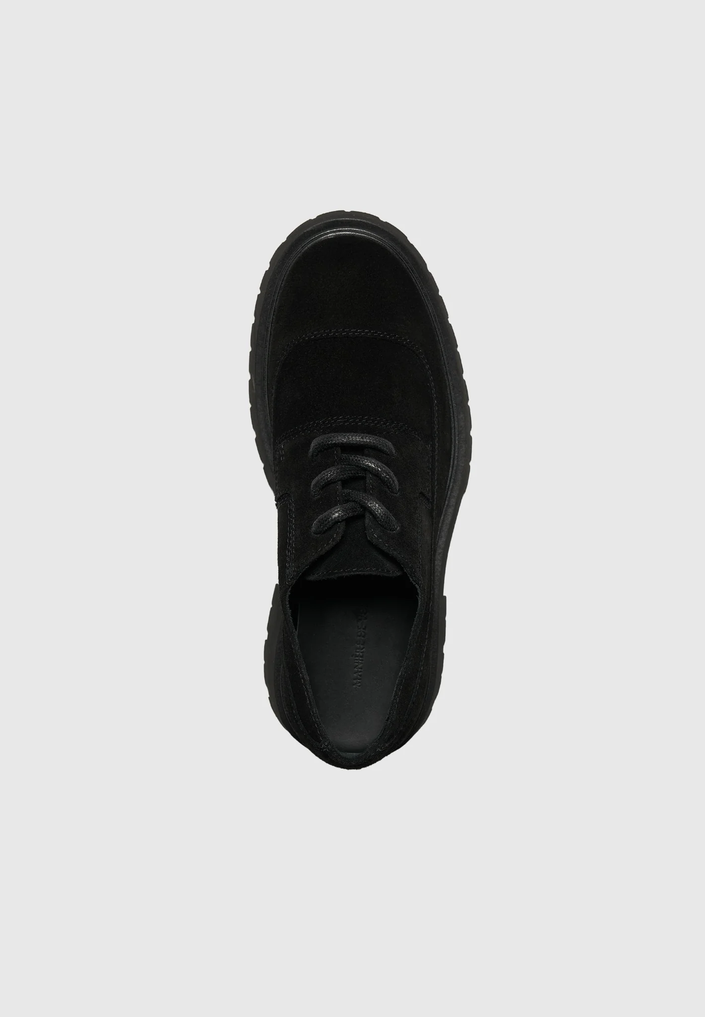 Rennes - Suede Derby Shoe - Black - Image 5