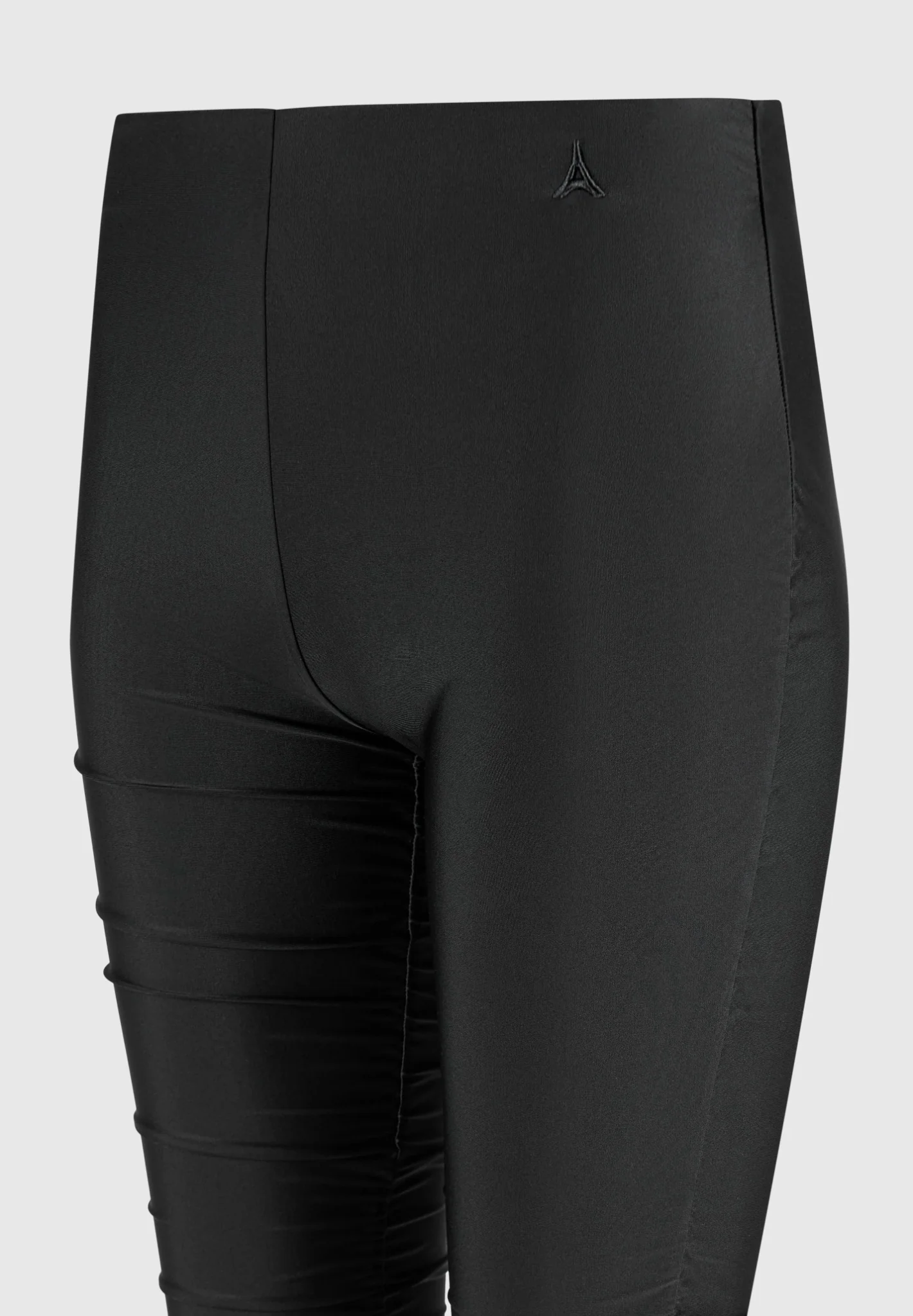 Ruched Fit and Flare Leggings - Black - Image 5