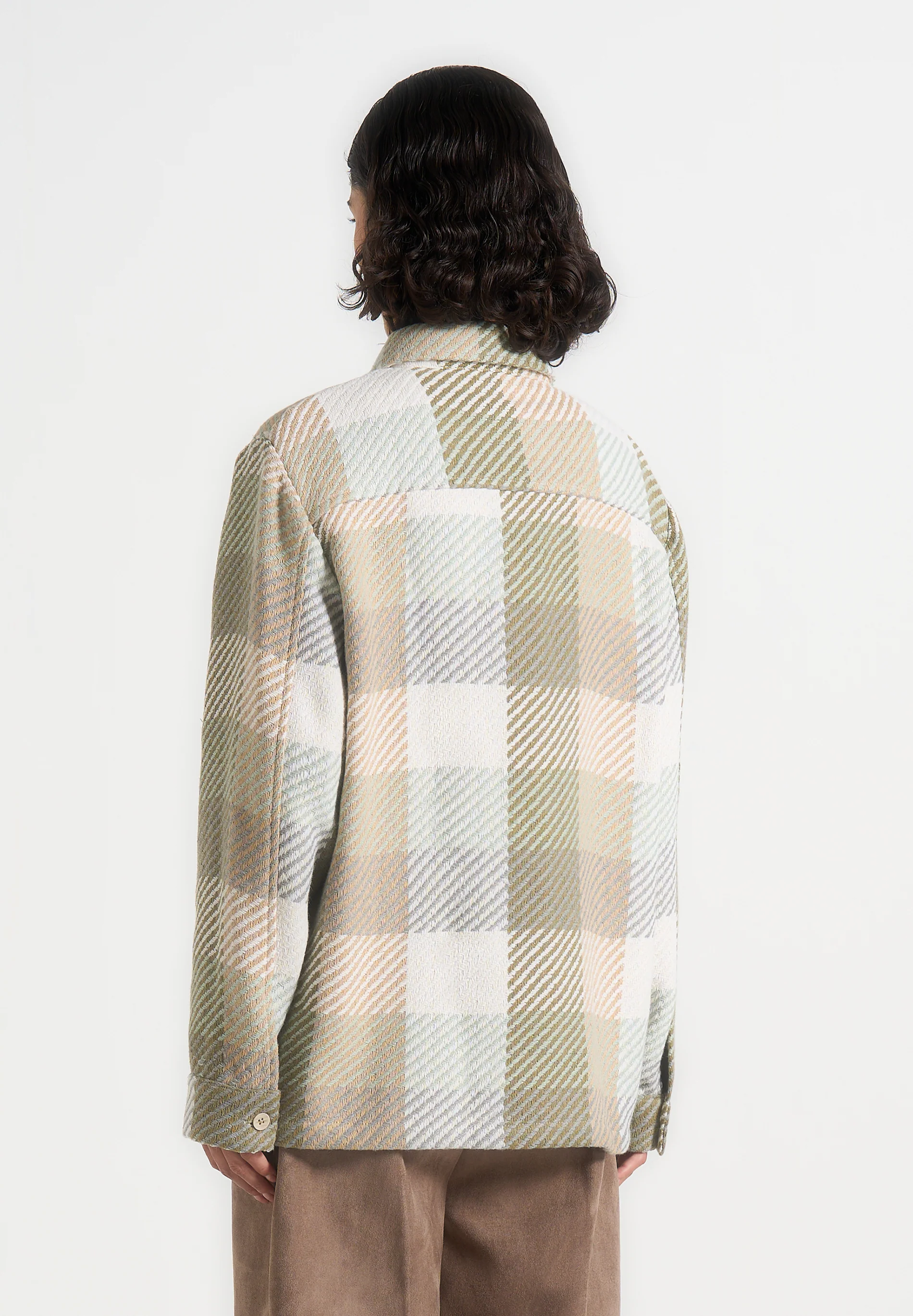 Rune - Unisex Check Overshirt - Sage - Image 6