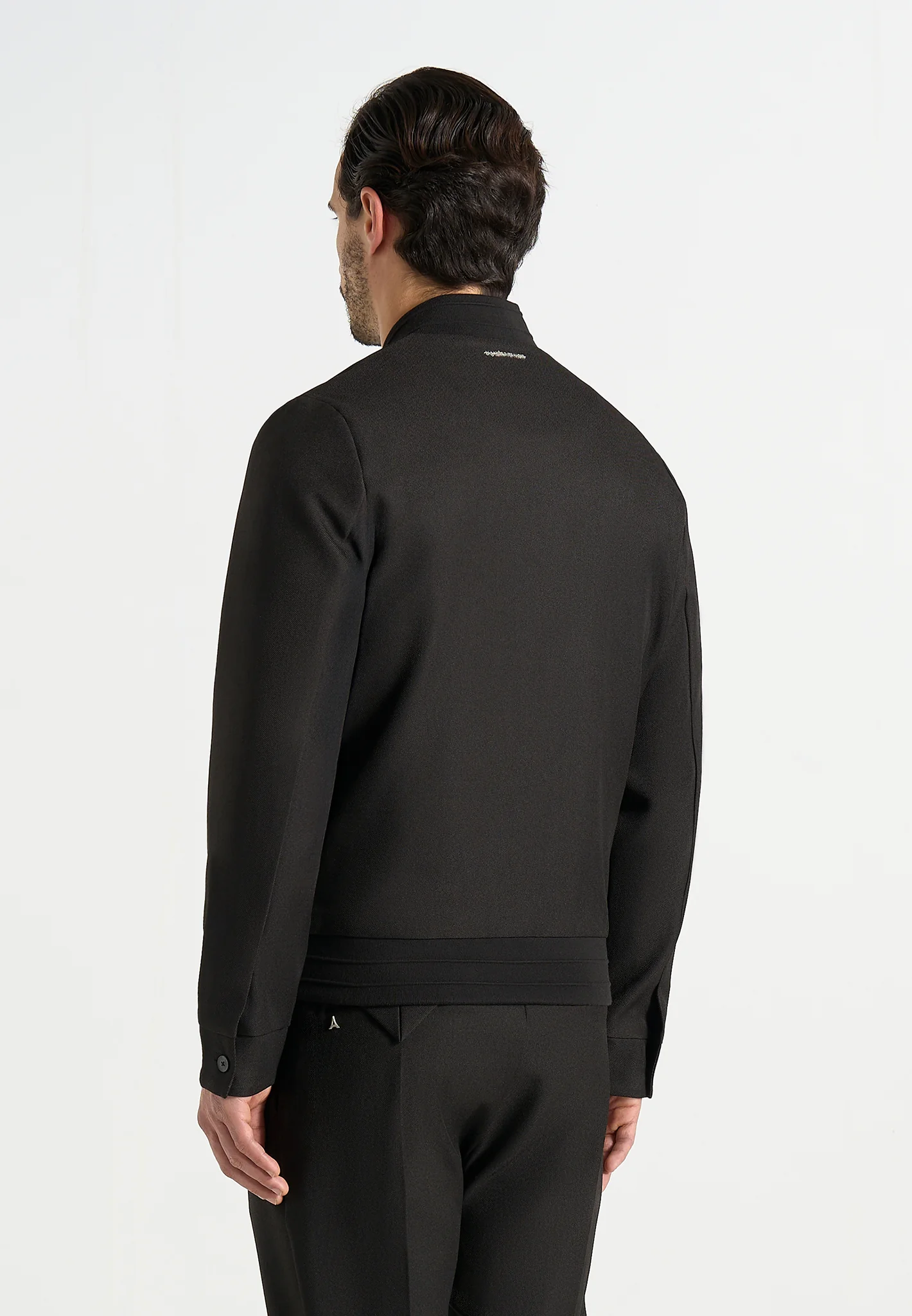 Sami - Tailored Bomber Jacket - Black - Image 4
