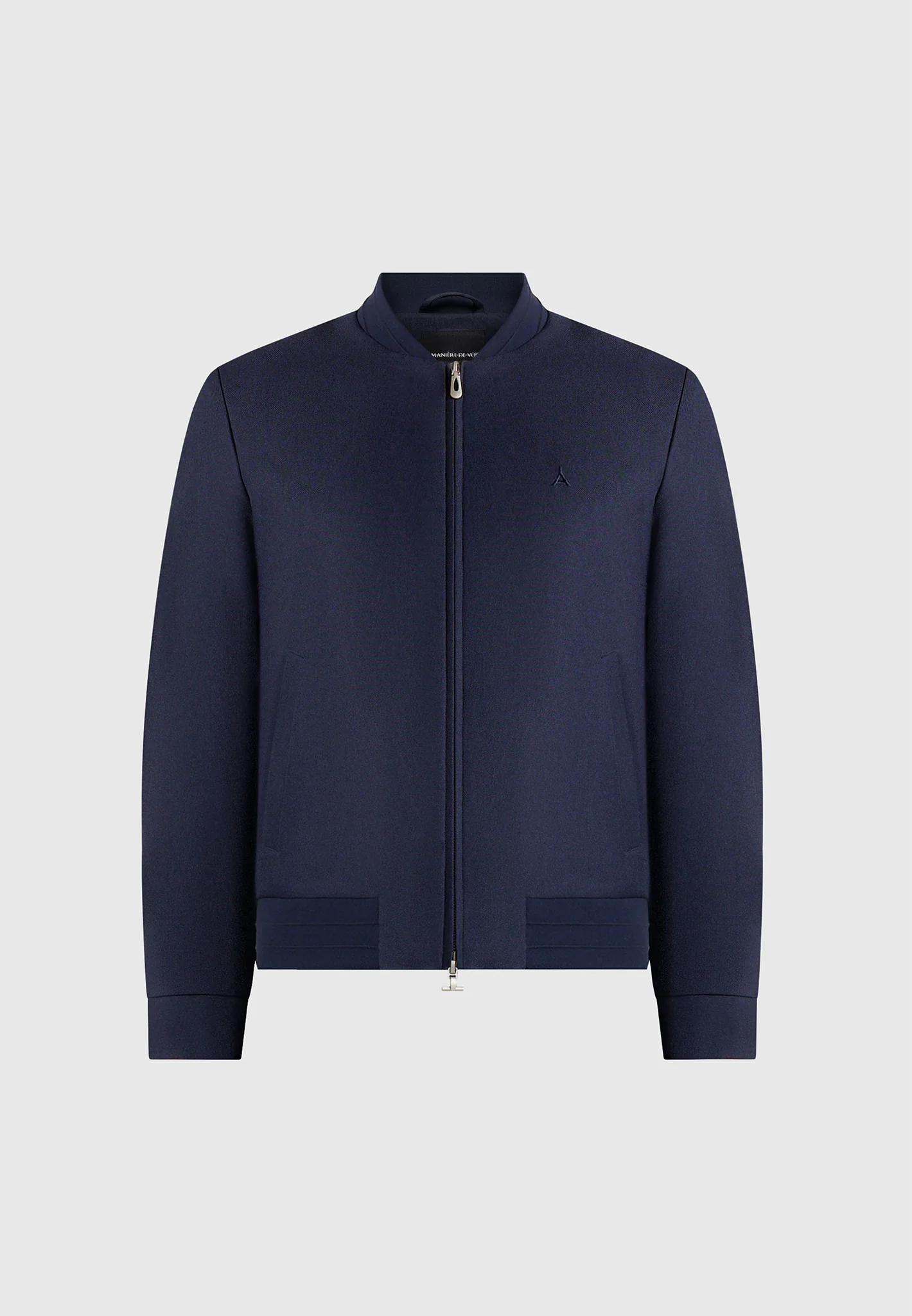 Sami - Tailored Bomber Jacket - Navy - Image 7