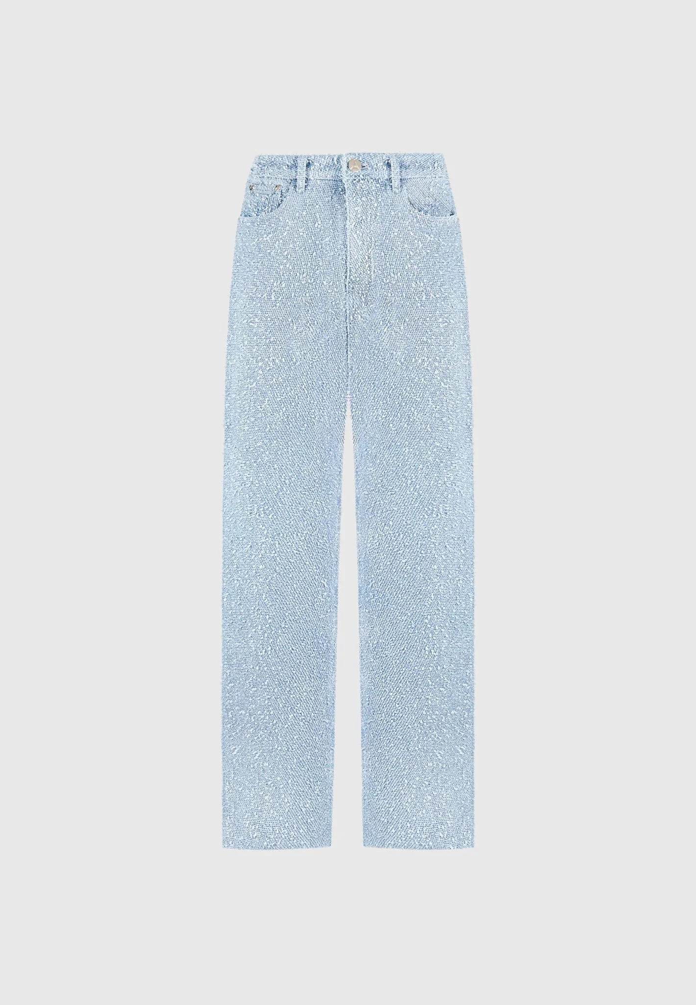 Sara - Boucle Straight Leg Jeans - Light Blue - Image 8