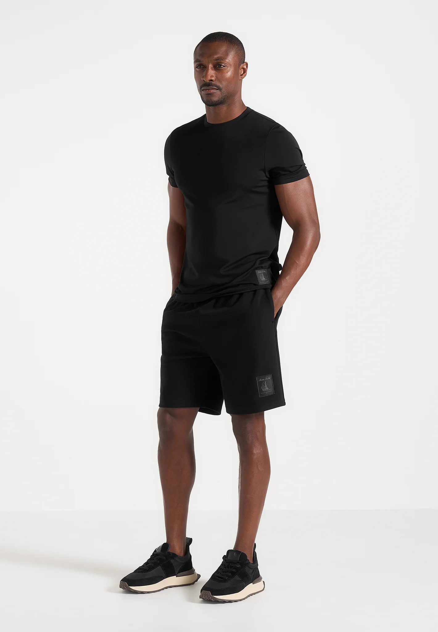 SH001 - Unisex Cotton Shorts - Black - Image 4