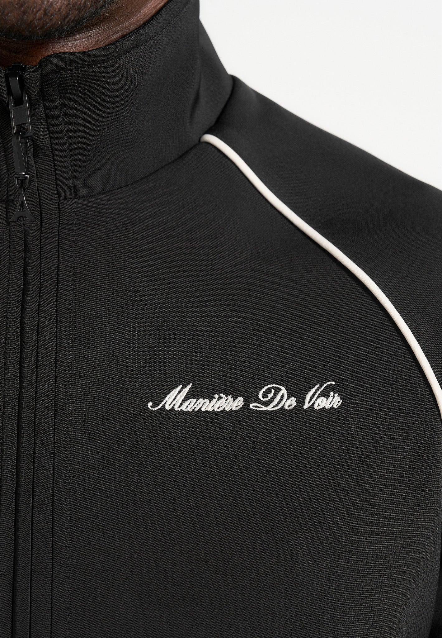 Signature Piped Track Jacket - Black - Image 3