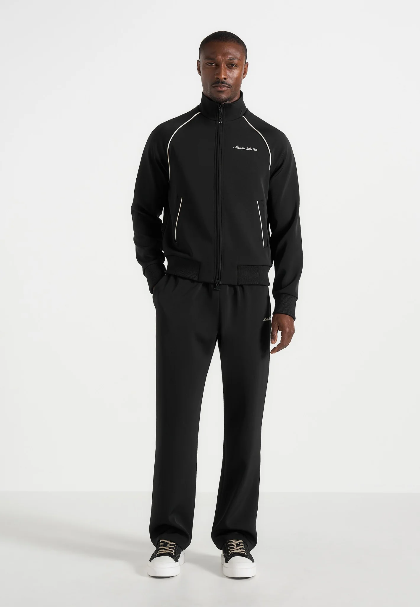 Signature Piped Track Jacket - Black - Image 4