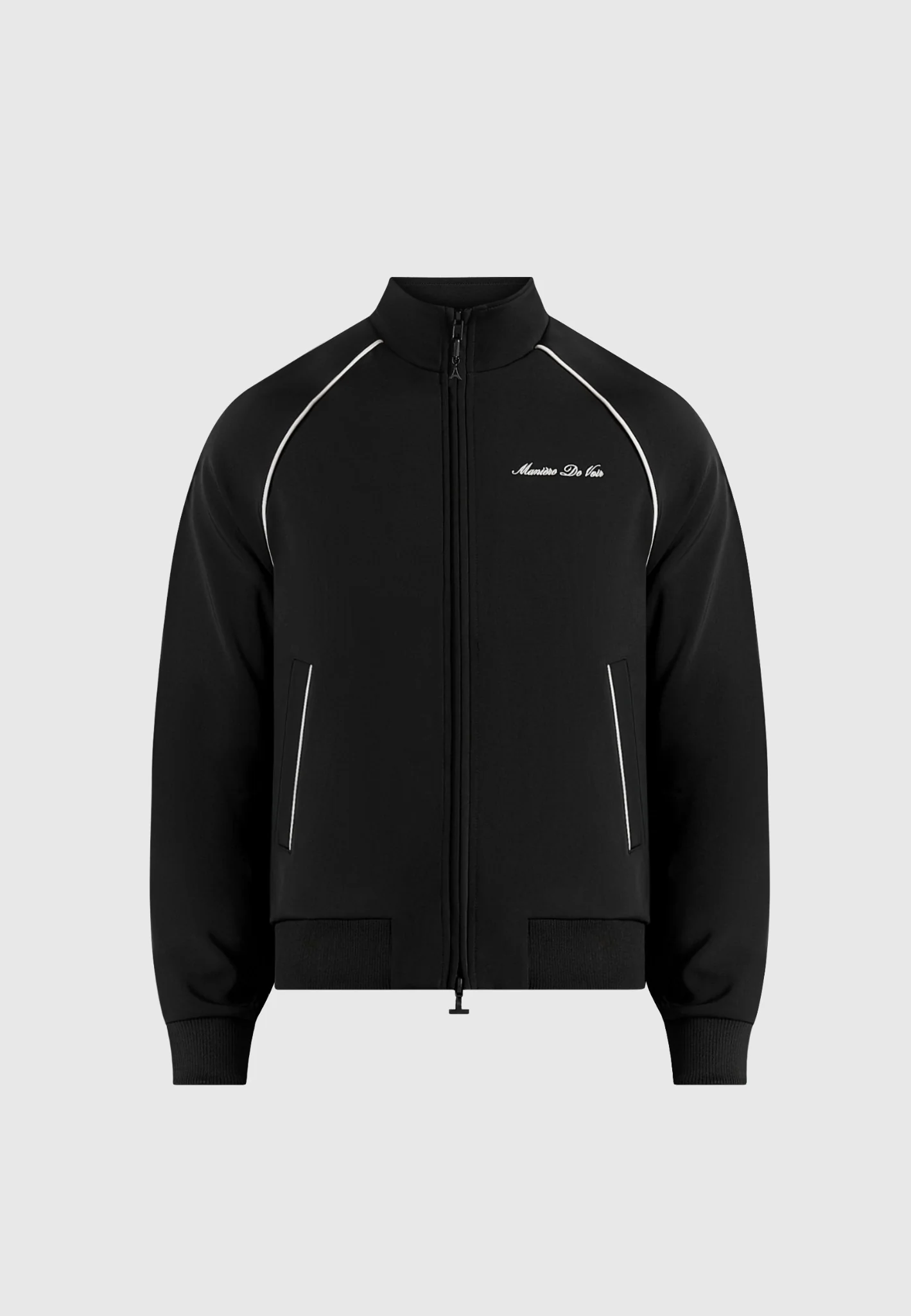 Signature Piped Track Jacket - Black - Image 6