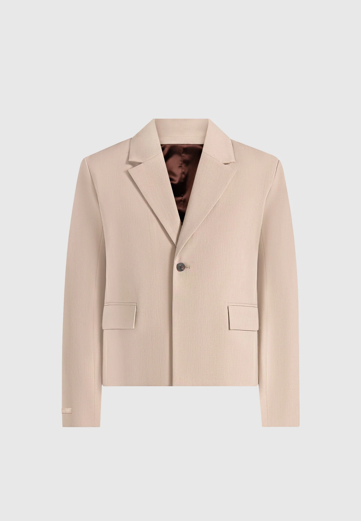 Silas - Tailored Cropped Blazer - Beige - Image 7