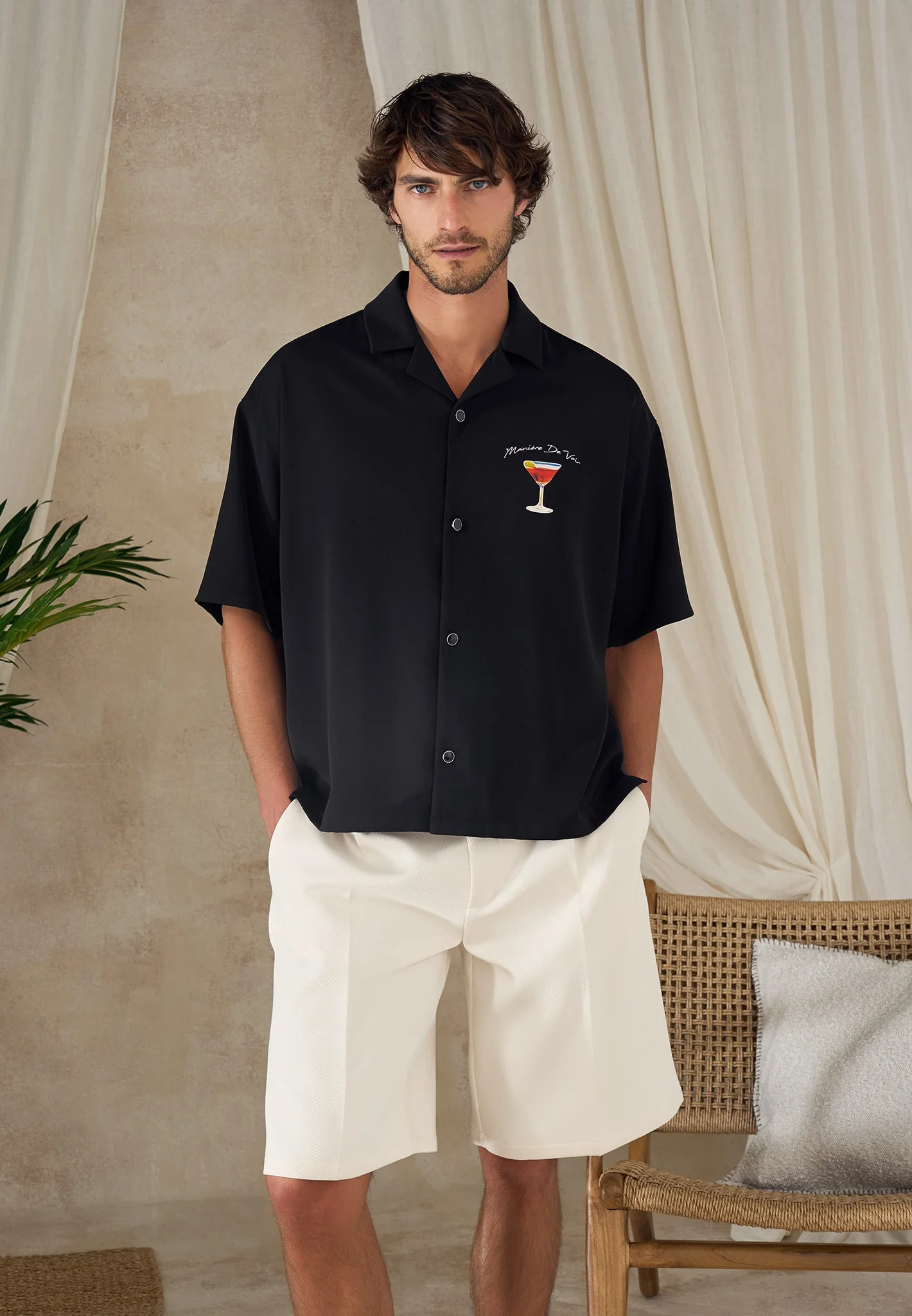 St. Barts - Relaxed Fit Shirt - Black - Image 2