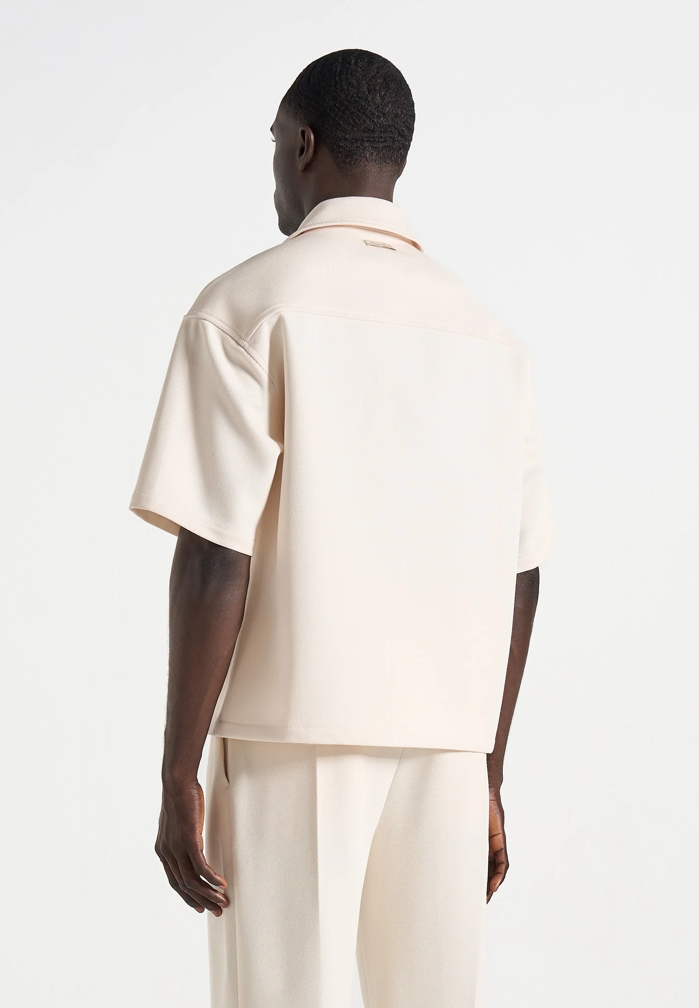 Stephane - "A Girl With A Pearl Earring" Boxy Shirt - Cream - Image 3