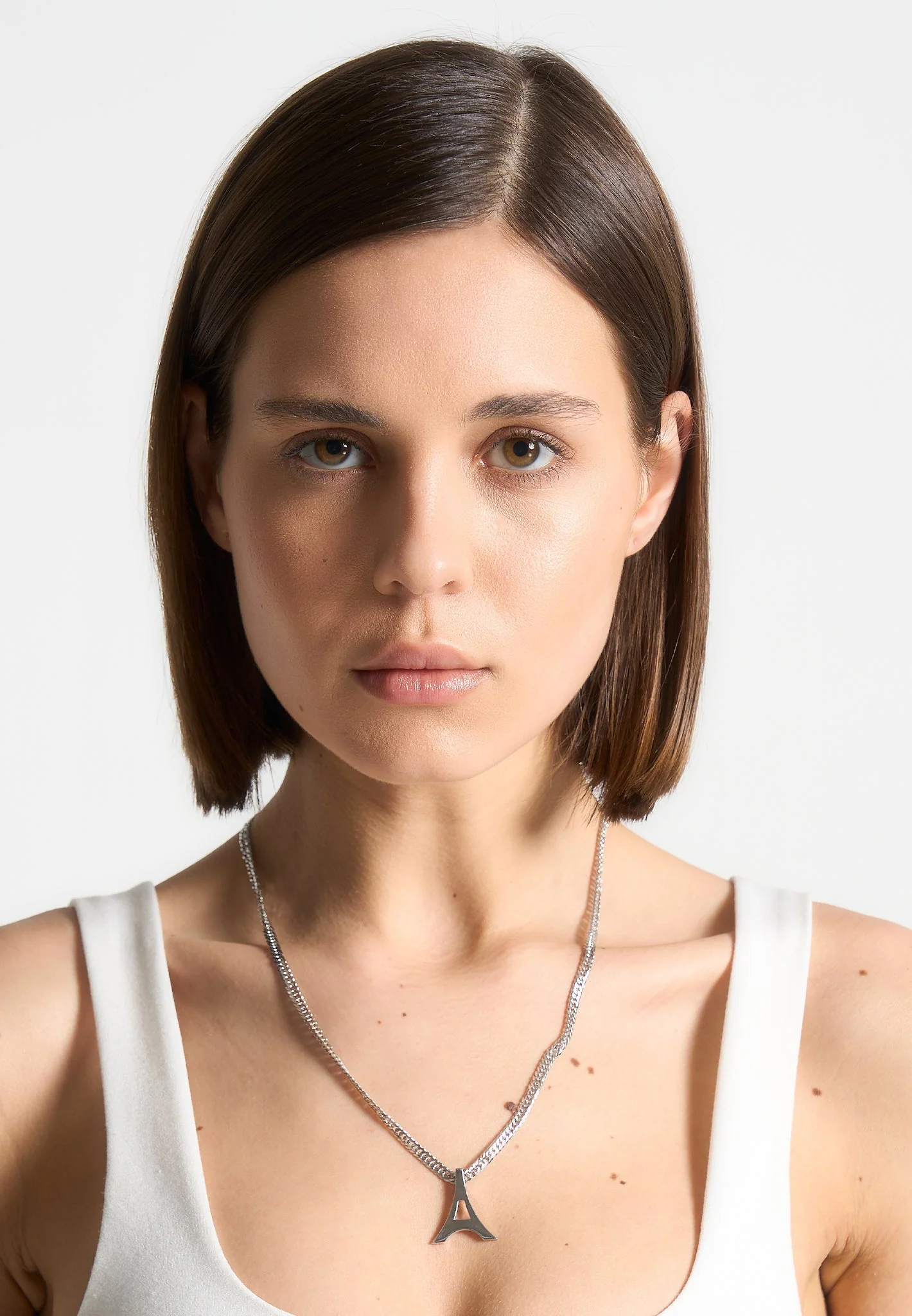 Sterling Silver Eiffel Necklace - Silver - Image 2