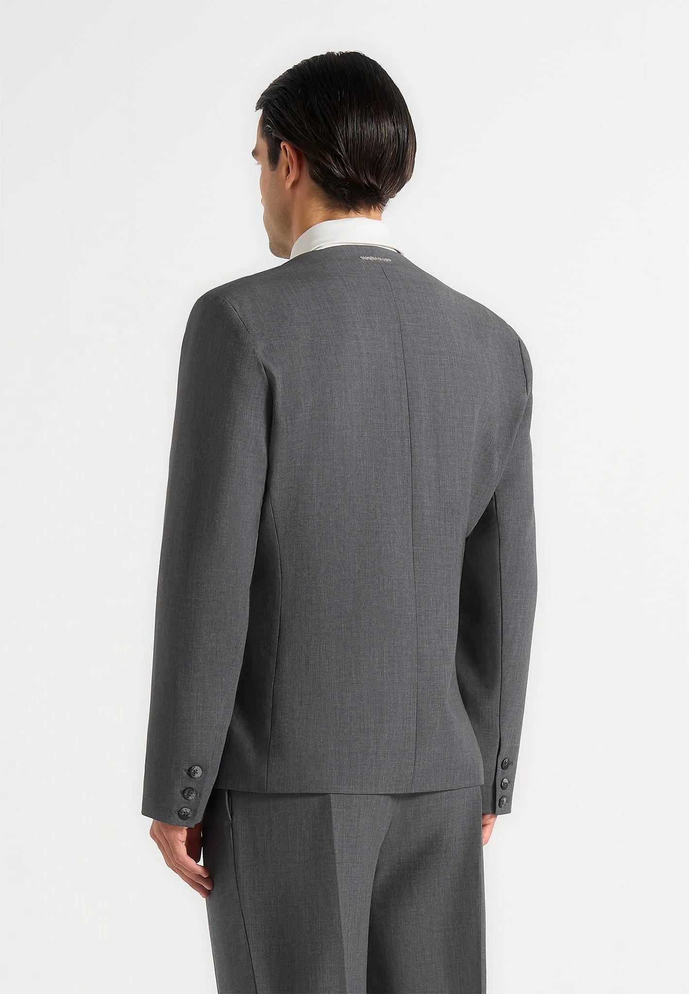 Timeo - Tailored Kimono Blazer - Grey - Image 3