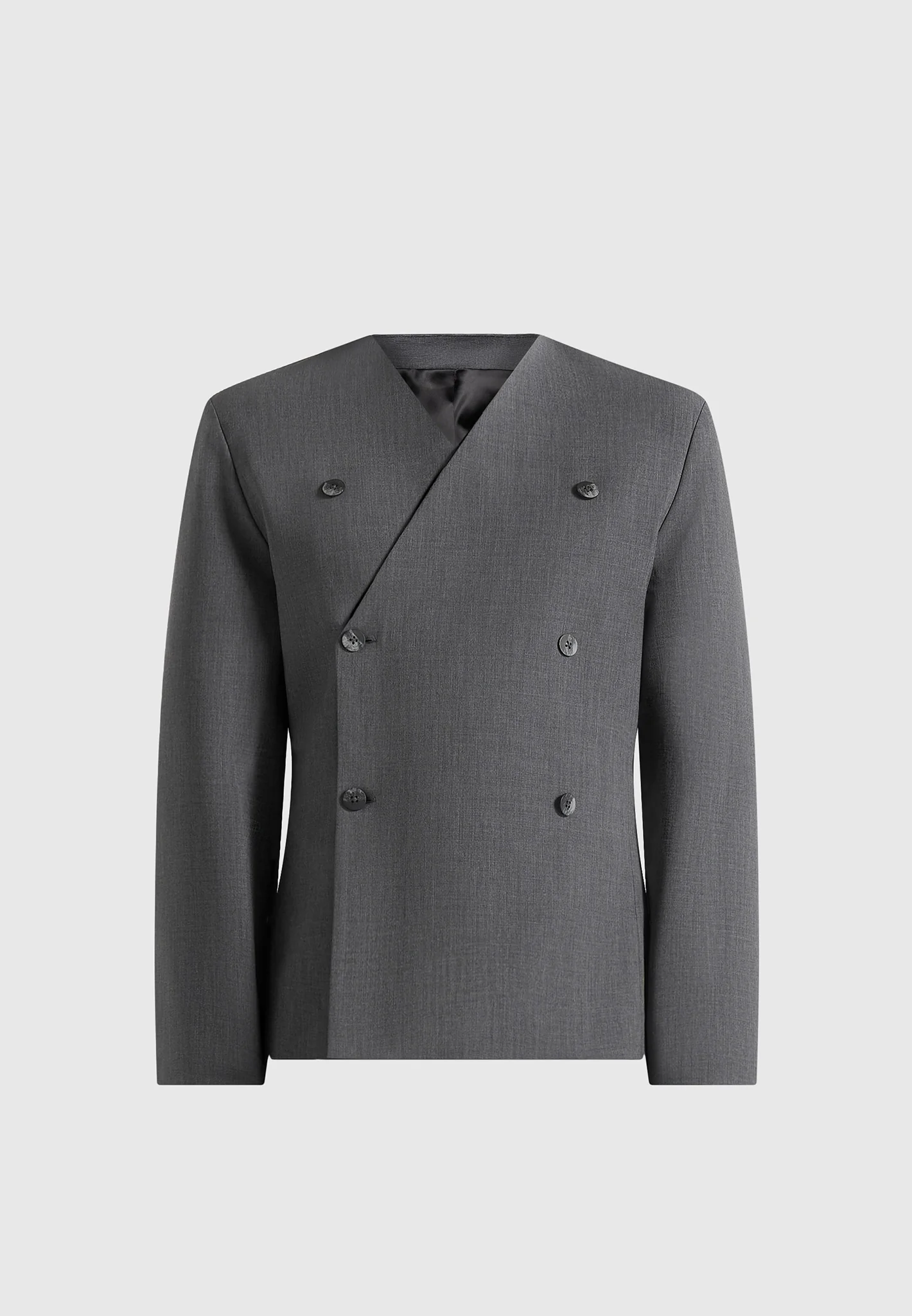 Timeo - Tailored Kimono Blazer - Grey - Image 5