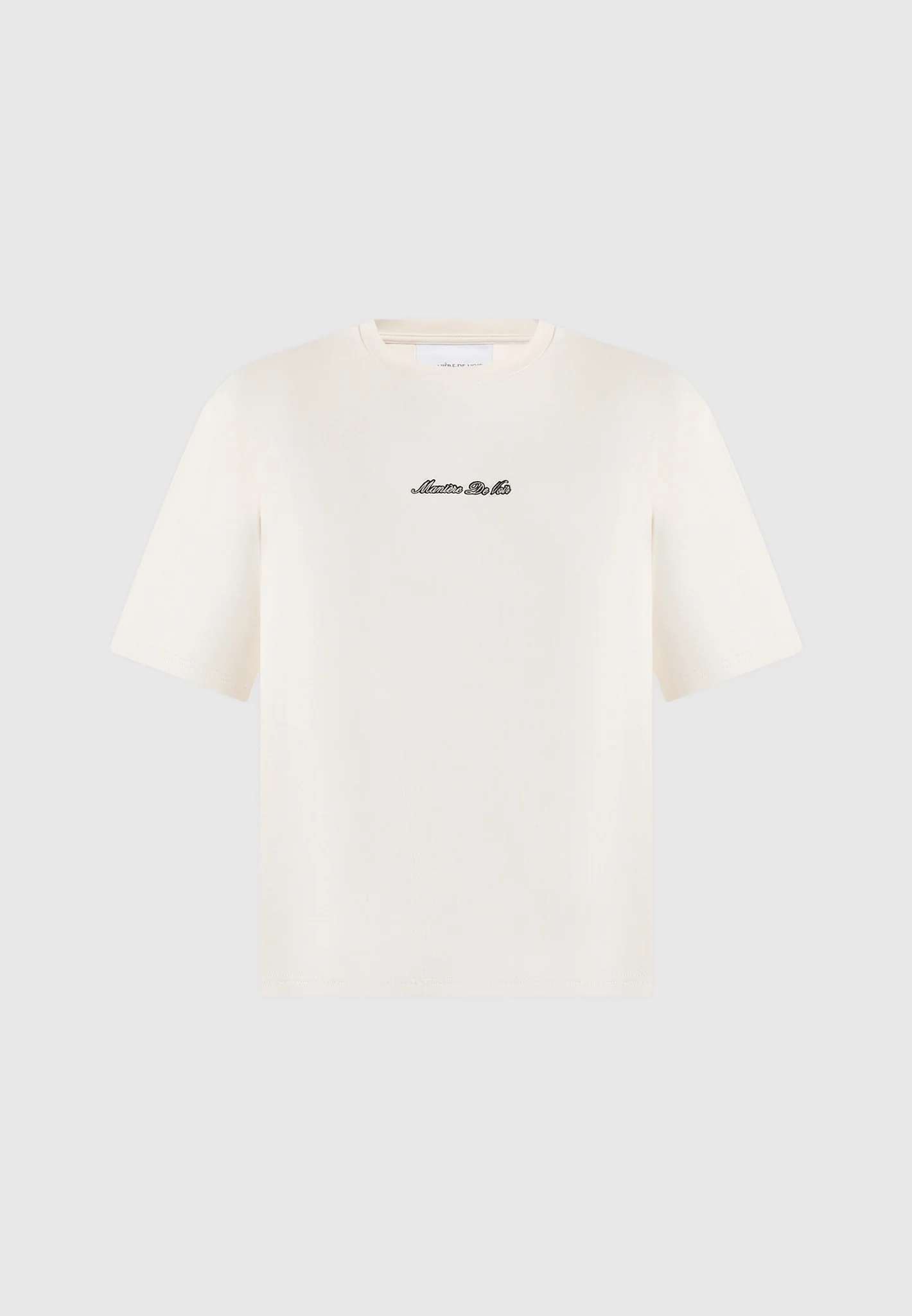 TS001 - Unisex Signature Relaxed Fit Cotton T-Shirt - Cream - Image 3