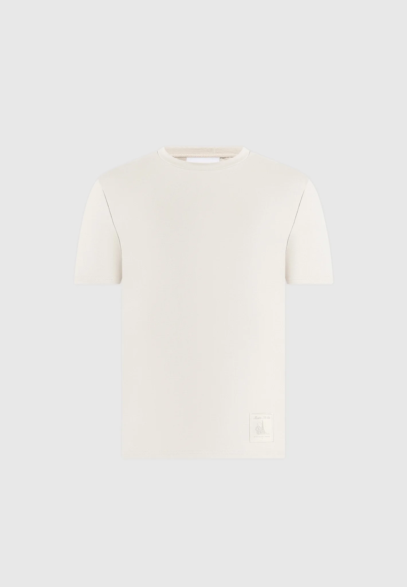 TS002 - Regular Fit Cotton T-Shirt - Cream - Image 4