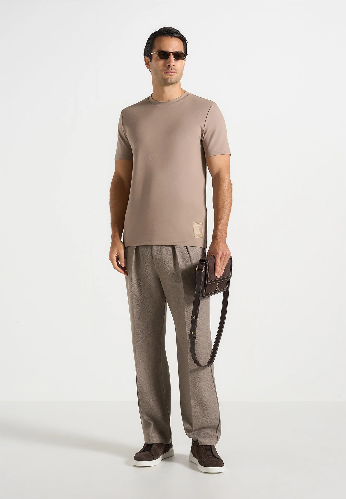 TS002 - Regular Fit Cotton T-Shirt - Taupe