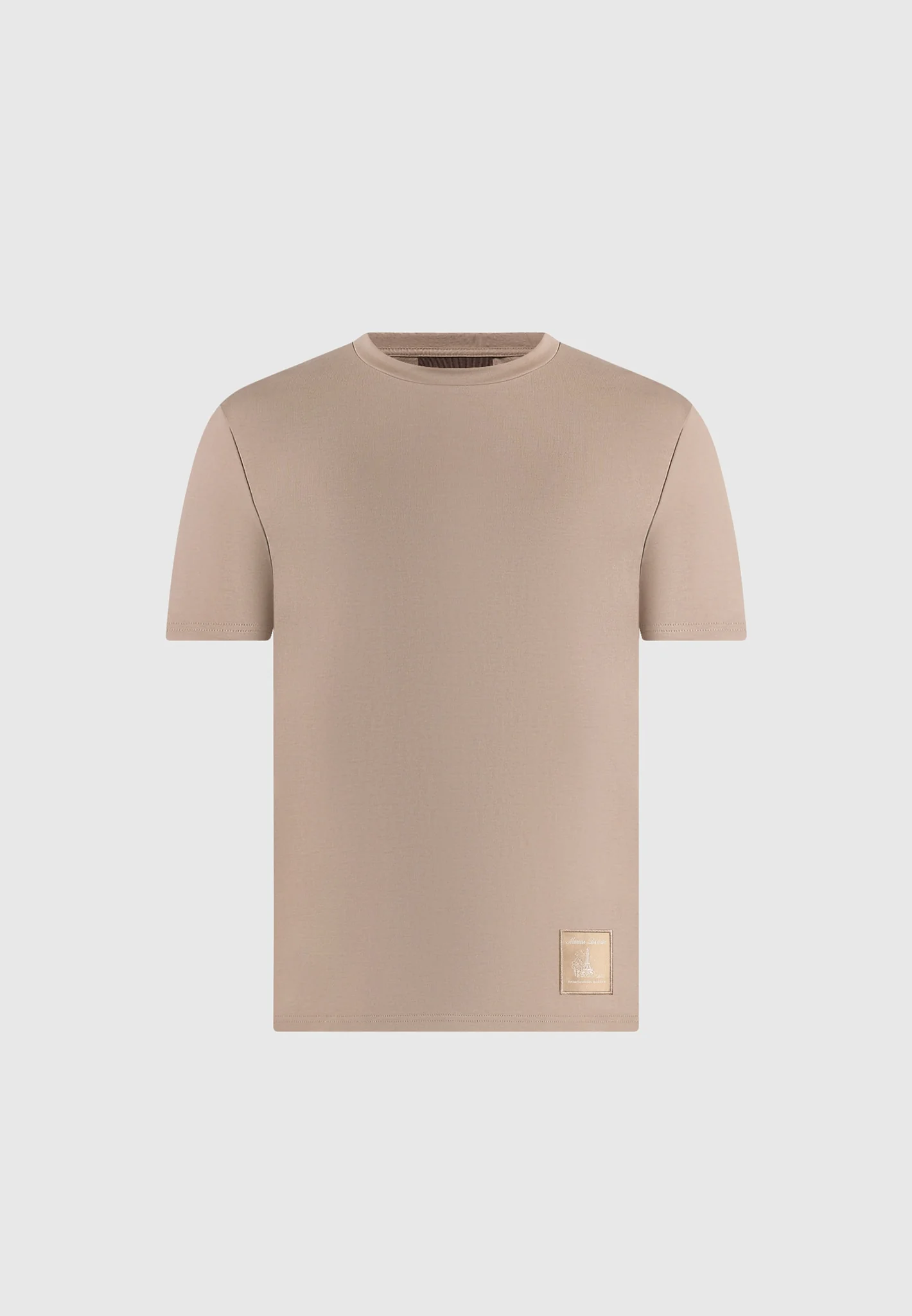 TS002 - Regular Fit Cotton T-Shirt - Taupe - Image 2