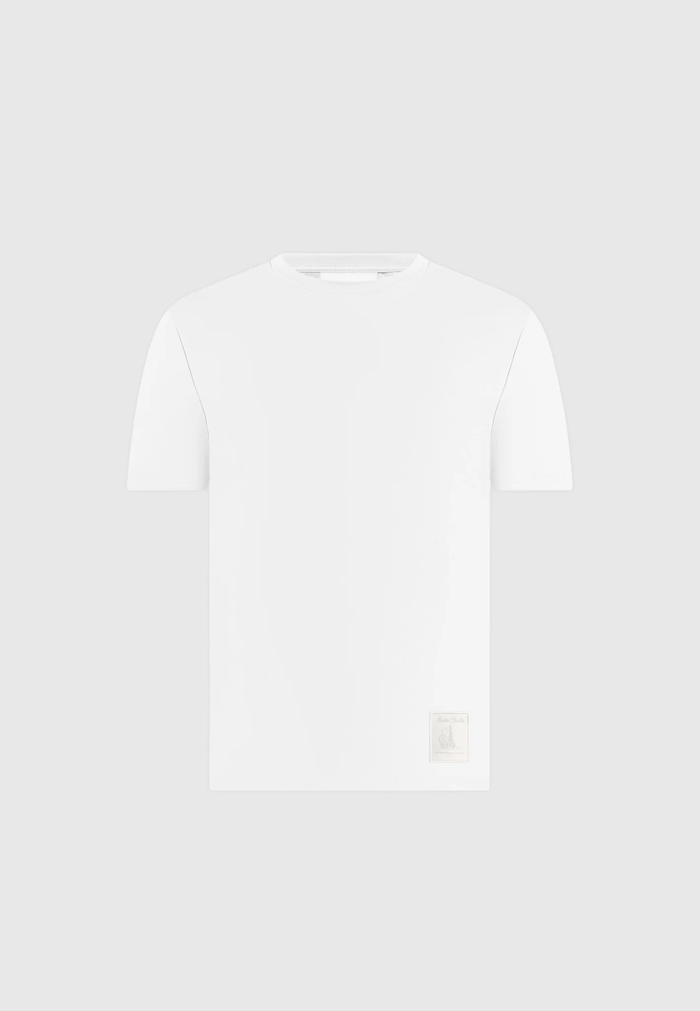 TS002 - Regular Fit Cotton T-Shirt - White - Image 3
