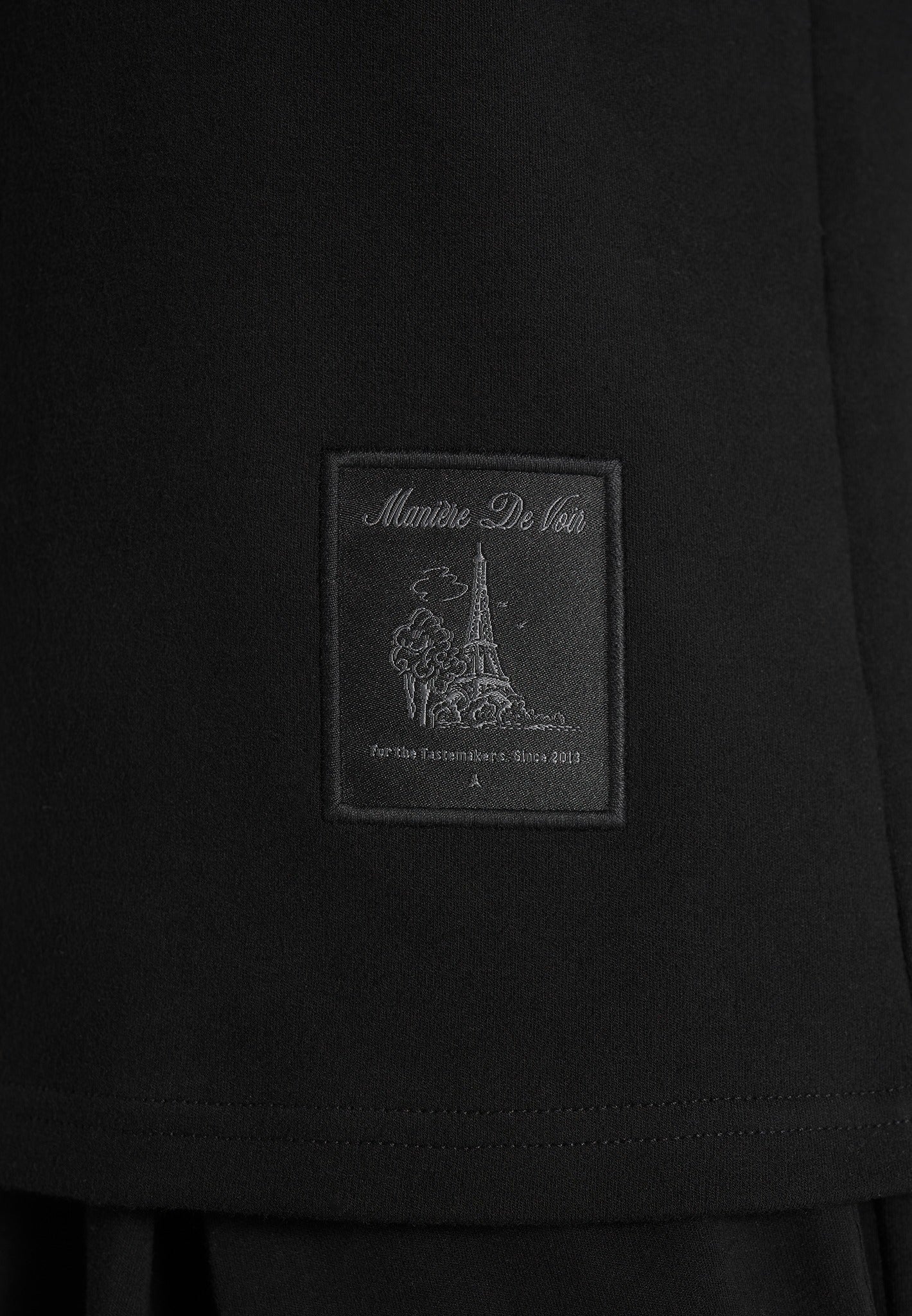 TS002 - Short Sleeve Cotton T-Shirt - Black - Image 3