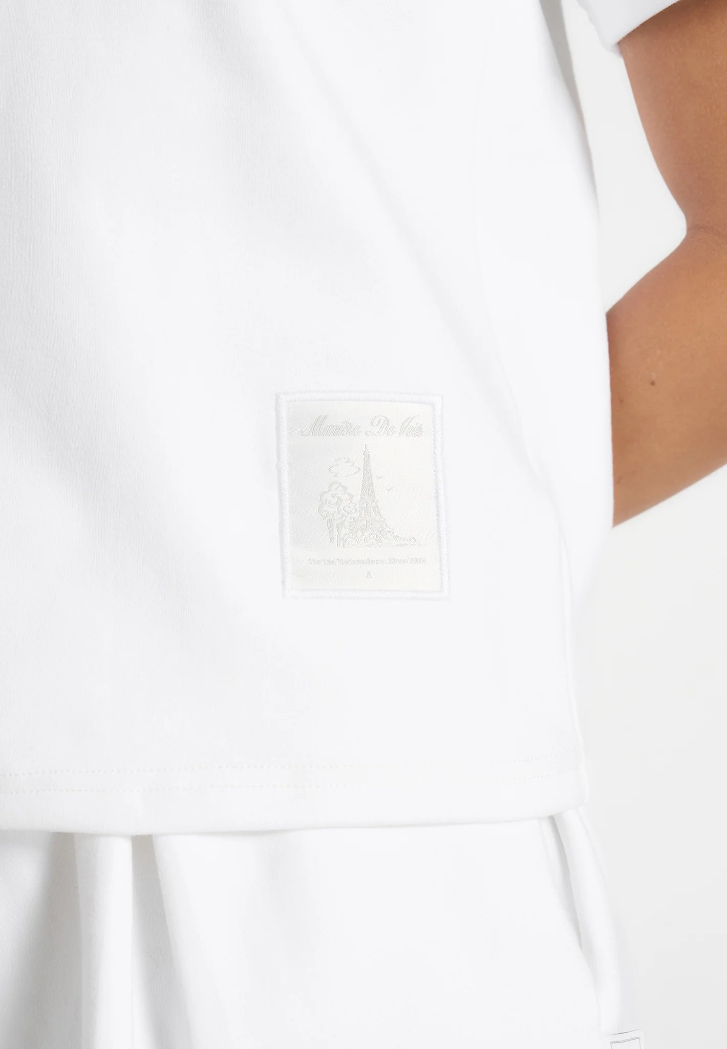 TS002 - Short Sleeve Cotton T-Shirt - White - Image 3