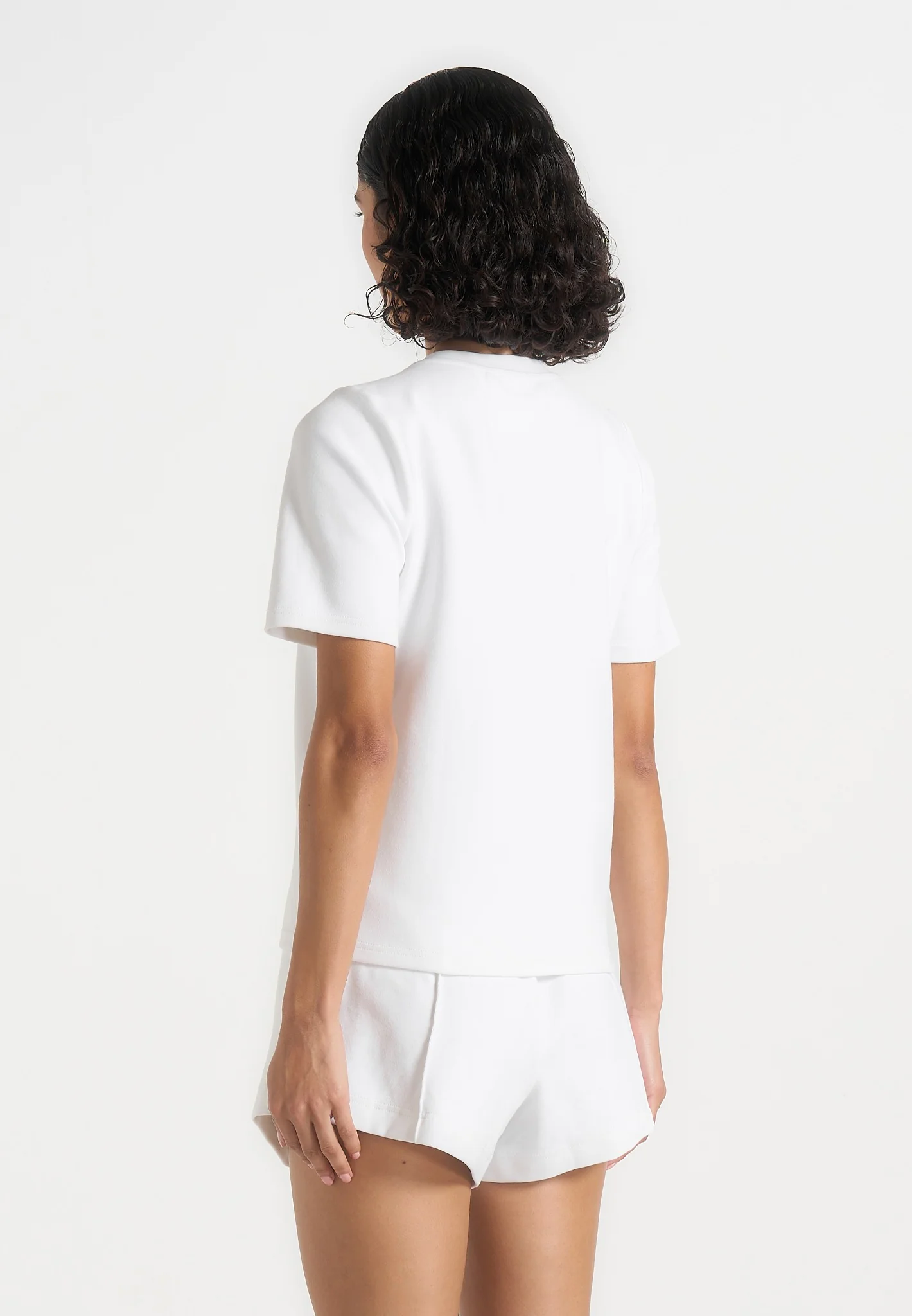 TS002 - Short Sleeve Cotton T-Shirt - White - Image 4