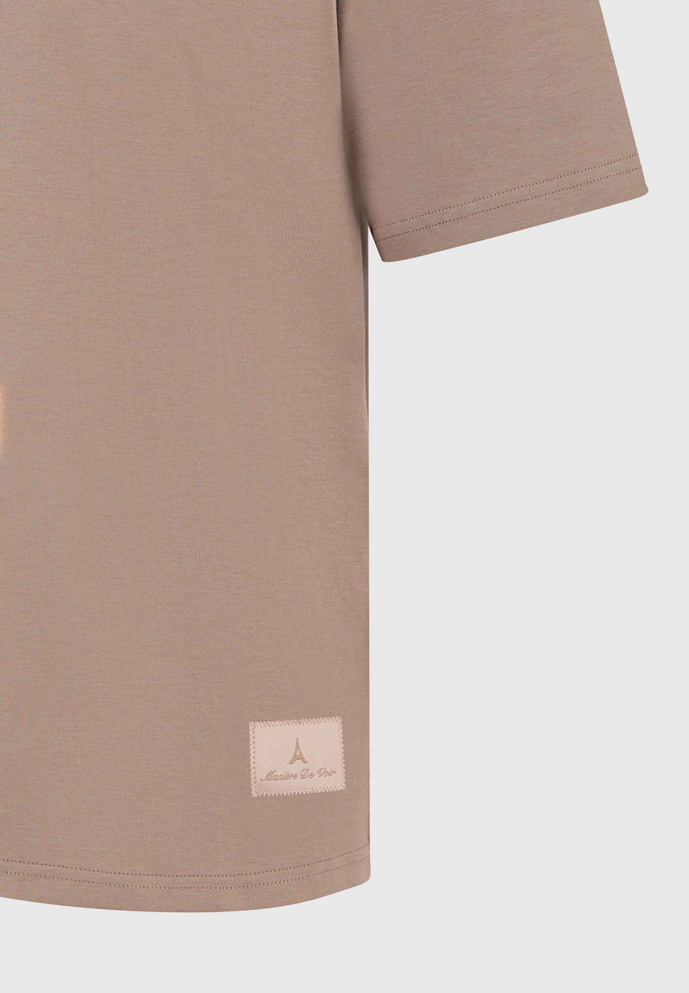 TS007 - Unisex Relaxed Fit Cotton T-Shirt - Taupe - Image 10