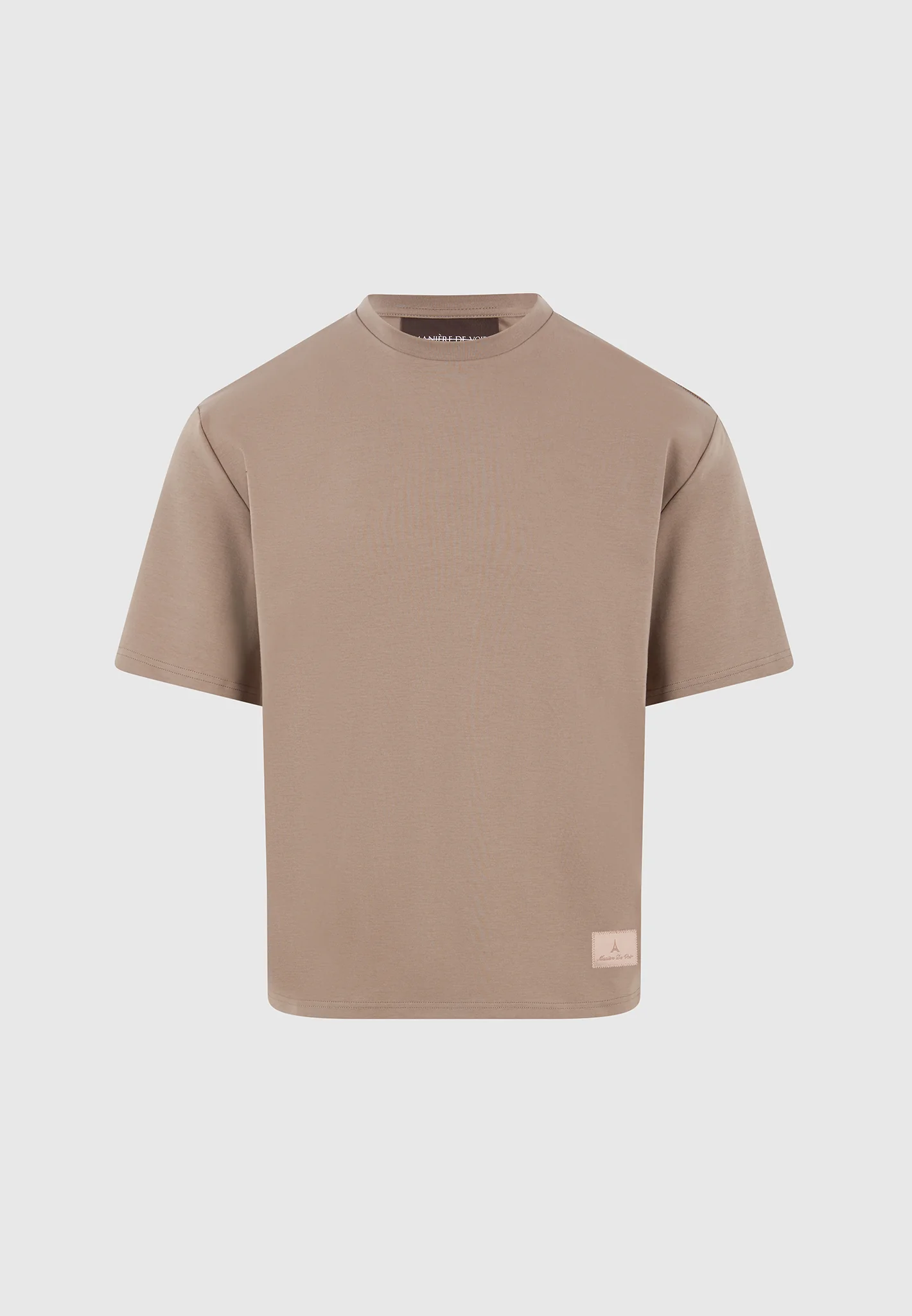 TS007 - Unisex Relaxed Fit Cotton T-Shirt - Taupe - Image 9