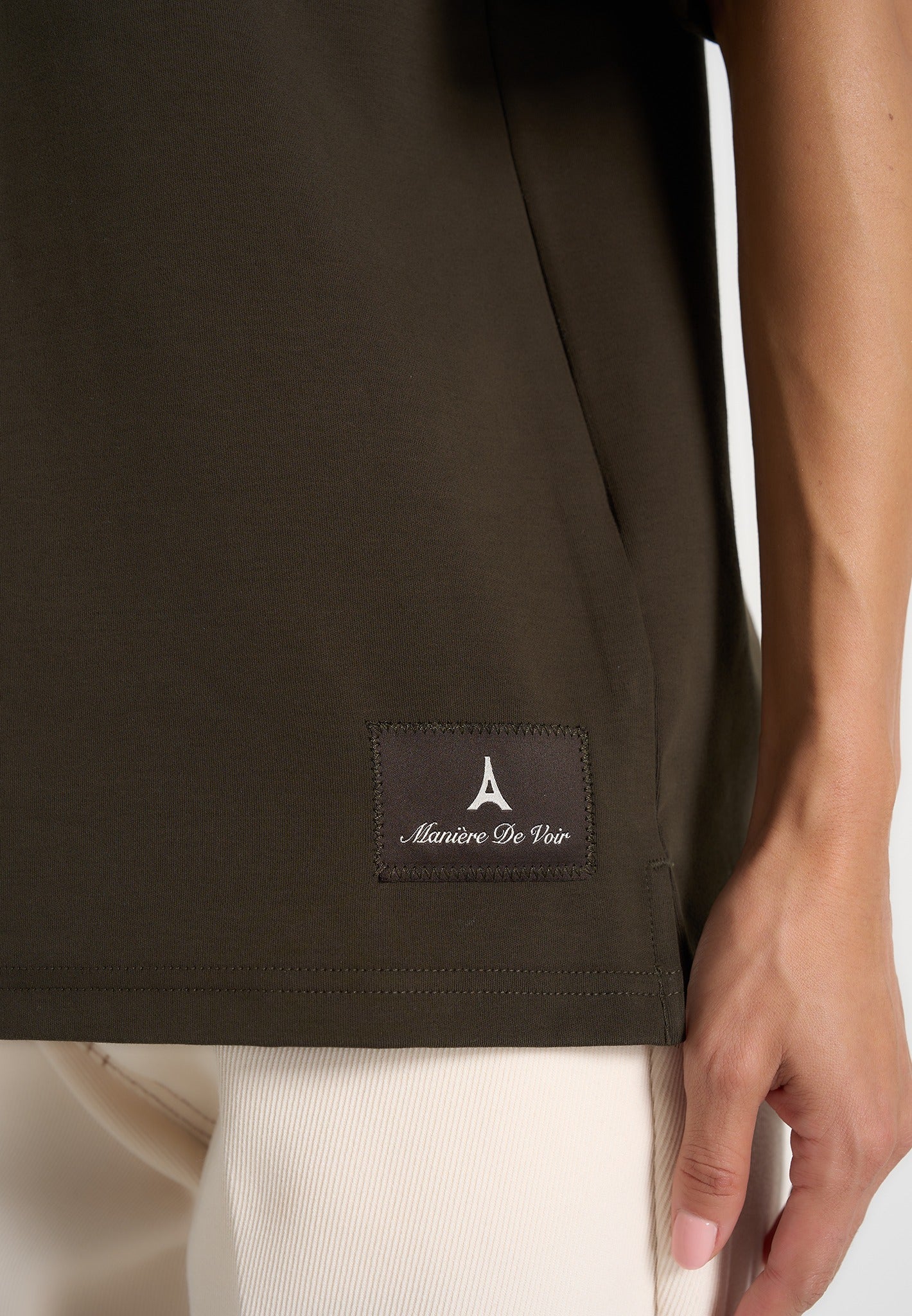 TS007 - Unisex Relaxed Fit Cotton T-Shirt - Olive - Image 10