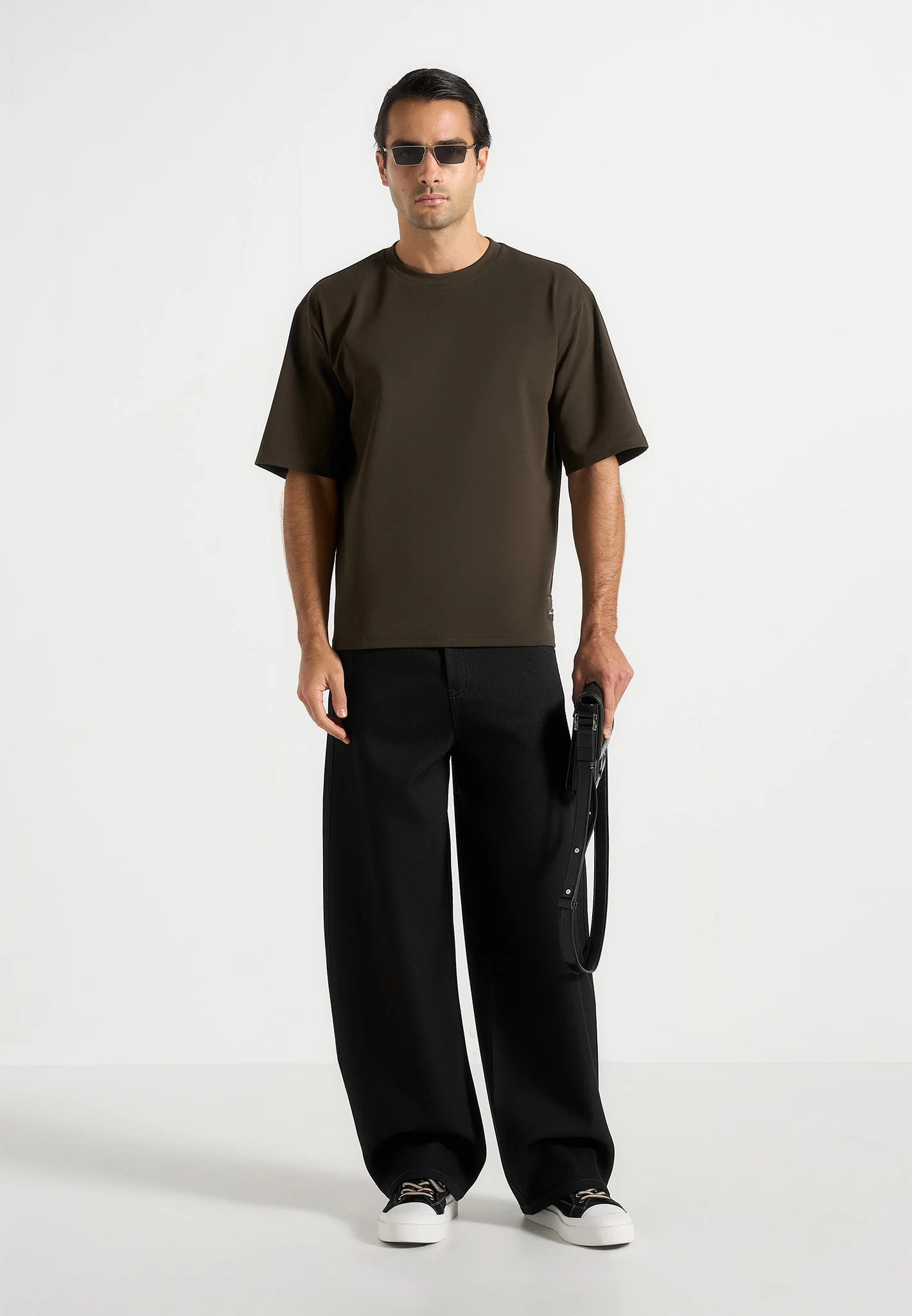 TS007 - Unisex Relaxed Fit Cotton T-Shirt - Olive - Image 4