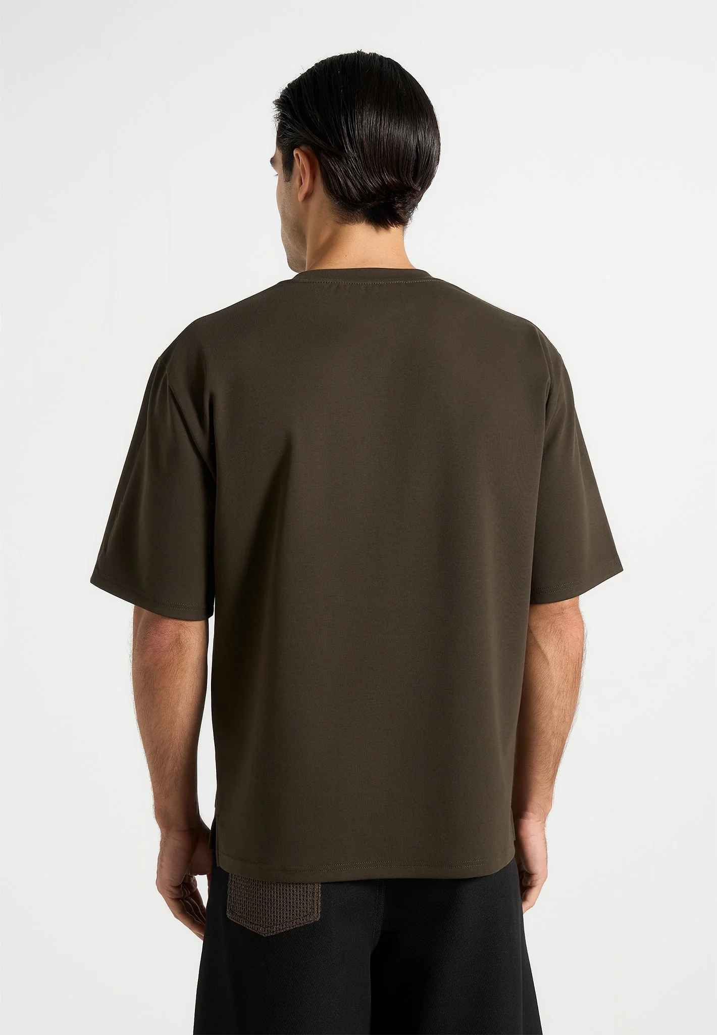 TS007 - Unisex Relaxed Fit Cotton T-Shirt - Olive - Image 7