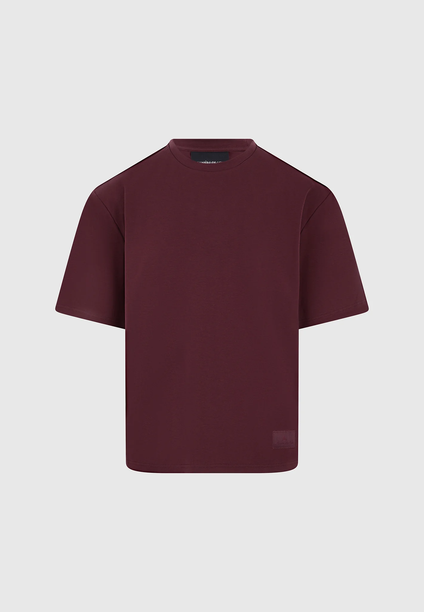 TS007 - Unisex Relaxed Fit Cotton T-Shirt - Wine Red - Image 8