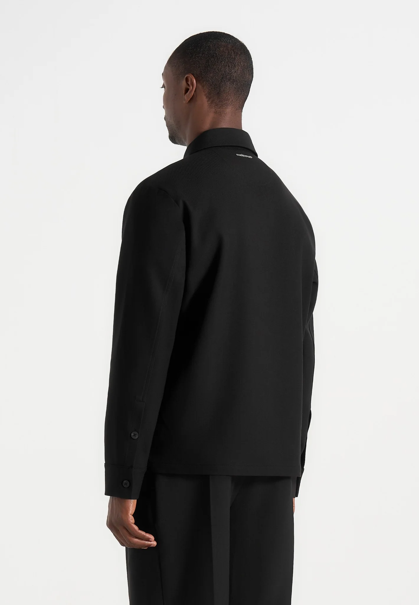 Valentin - Tailored Overshirt - Black - Image 4