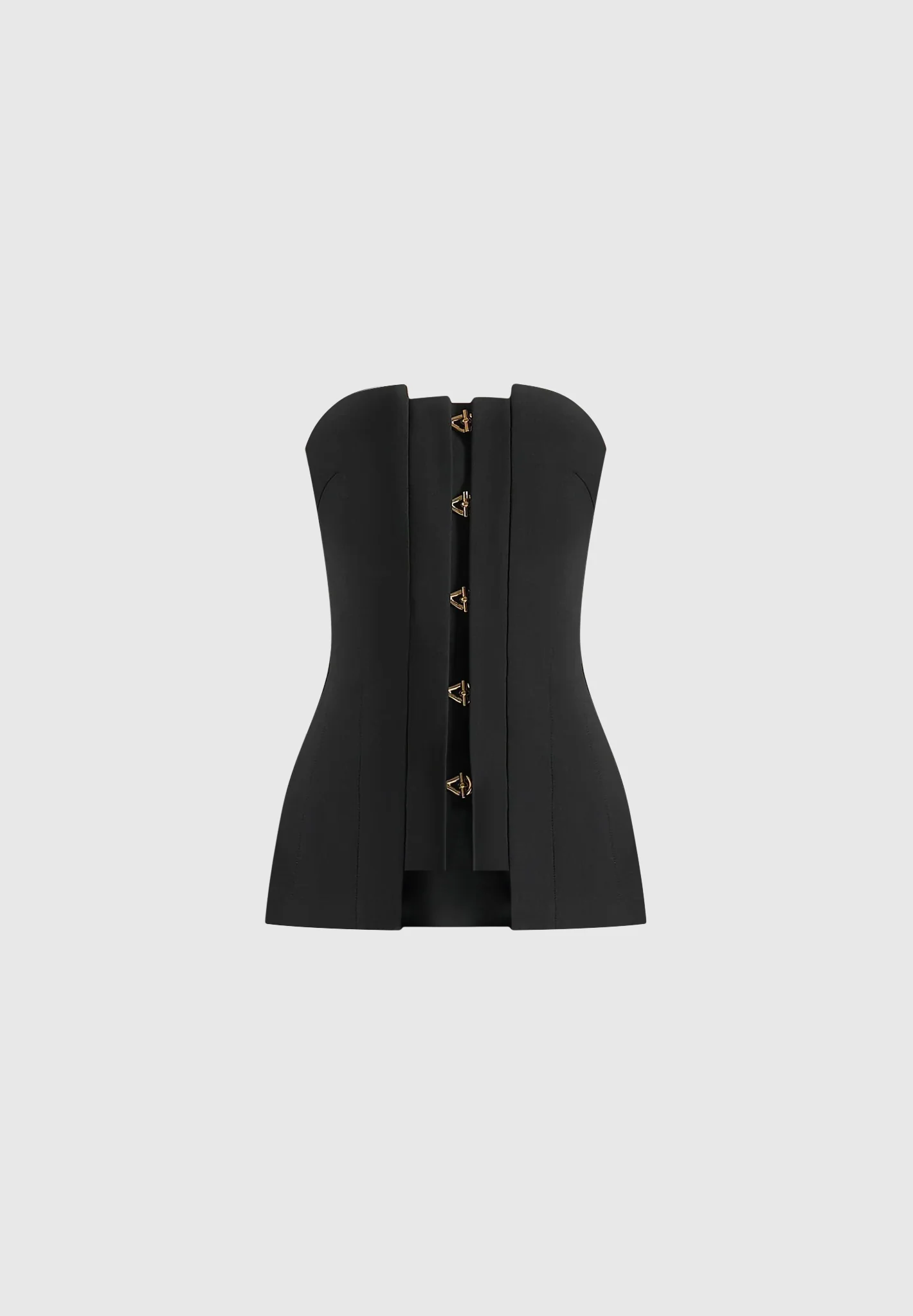 Viviane - Clasp Detail Bandeau Top - Black - Image 5